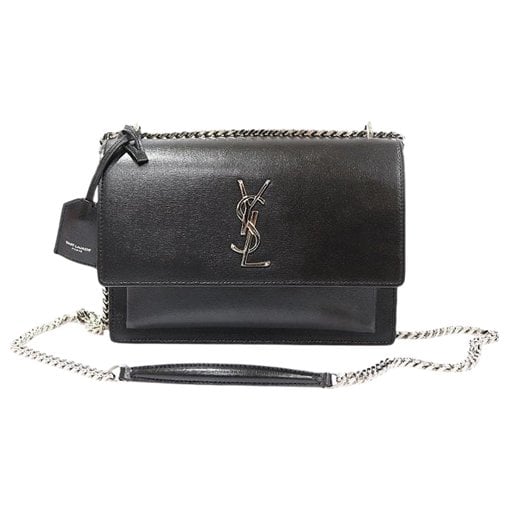 Leather clutch bag
