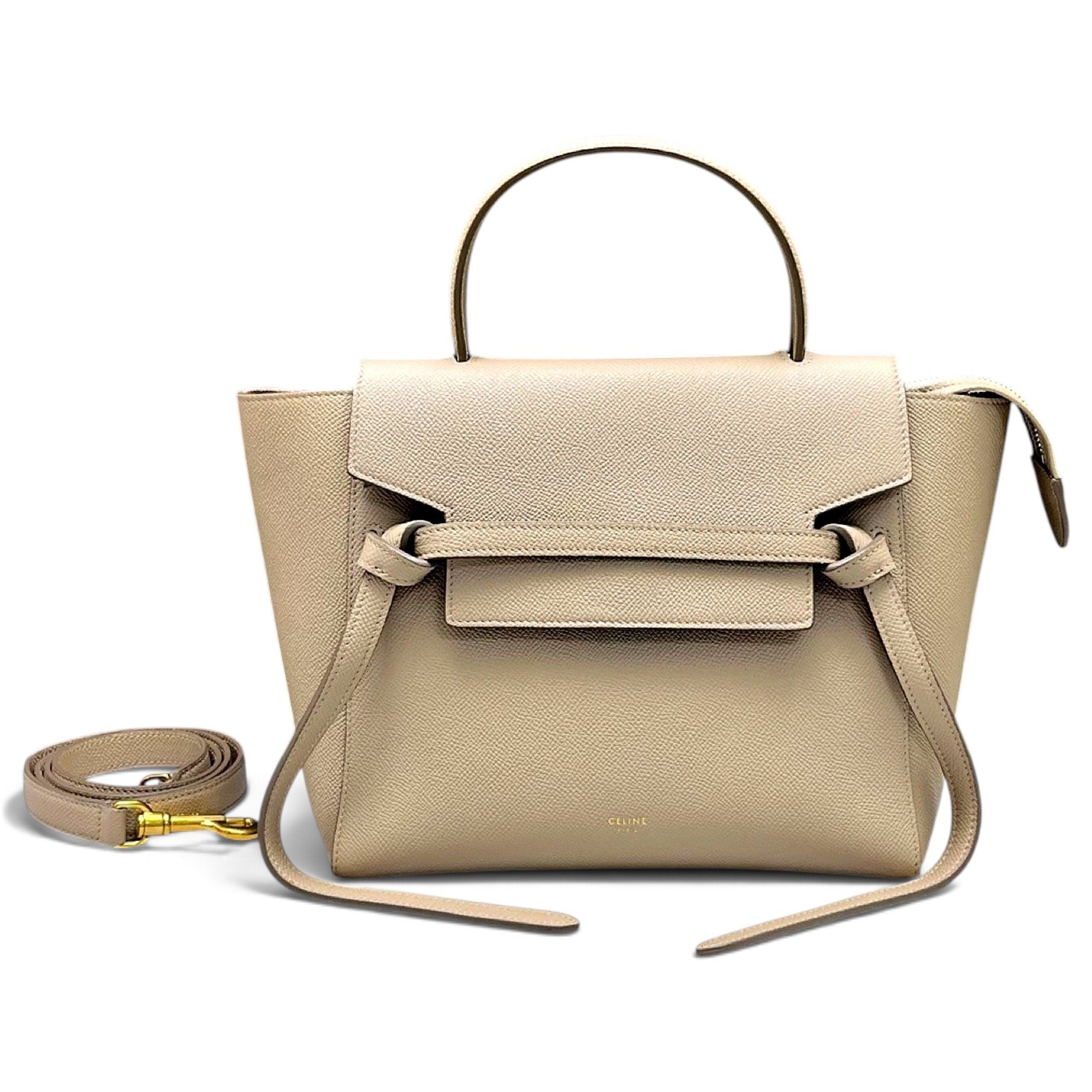 Belt leather handbag