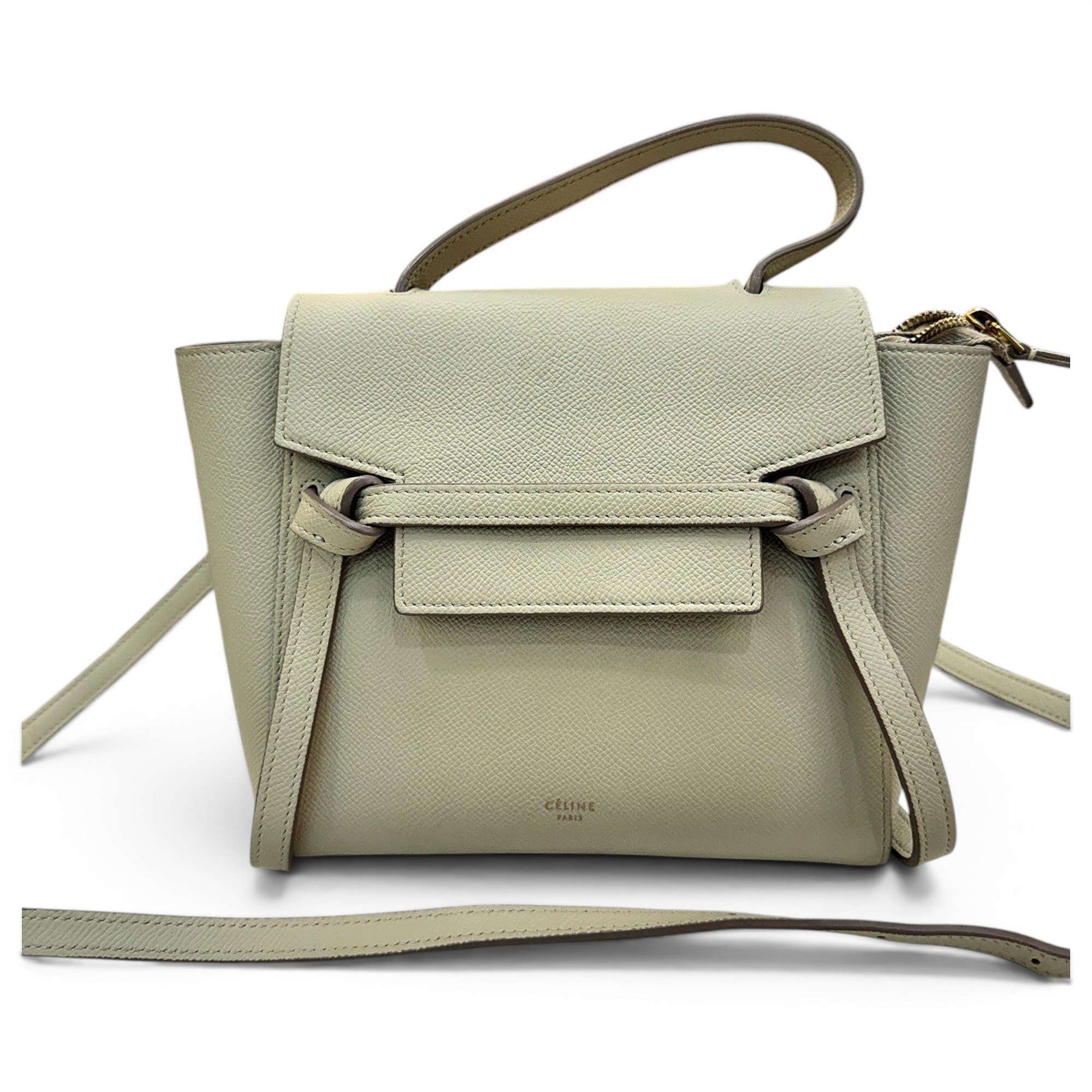 Belt leather handbag
