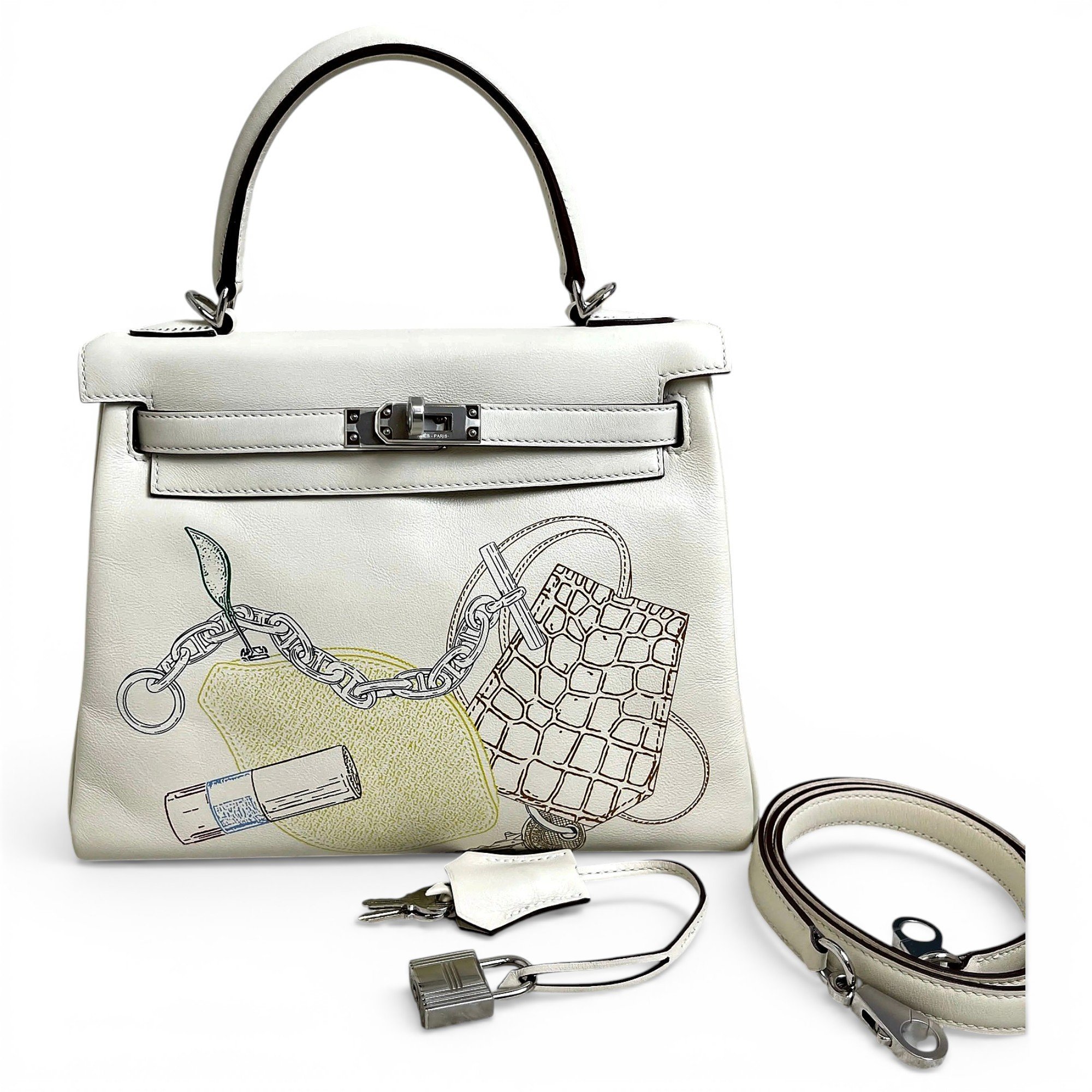 Kelly 25 leather handbag