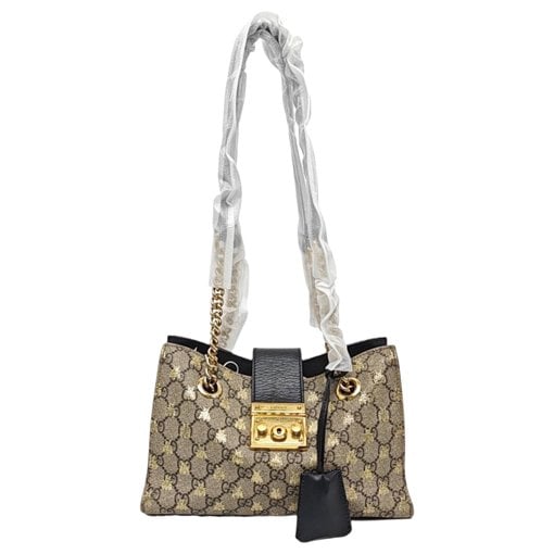 Padlock leather handbag