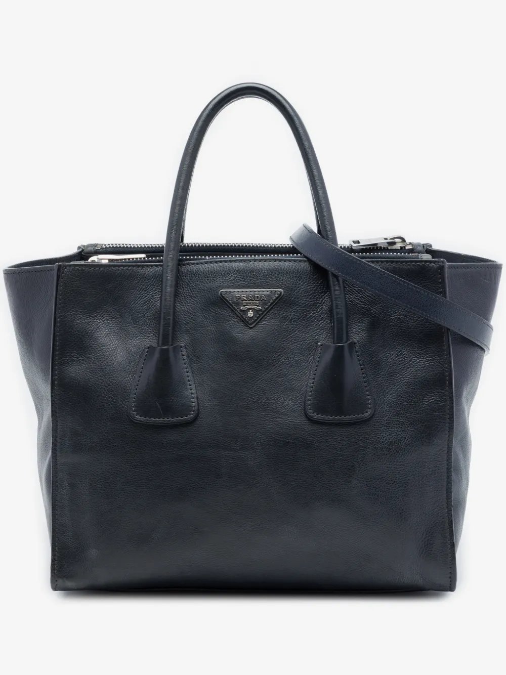 2013-2026 Glace Calf Twin Pocket Double Handle satchel