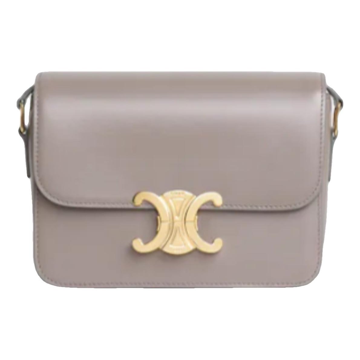 Triomphe leather handbag
