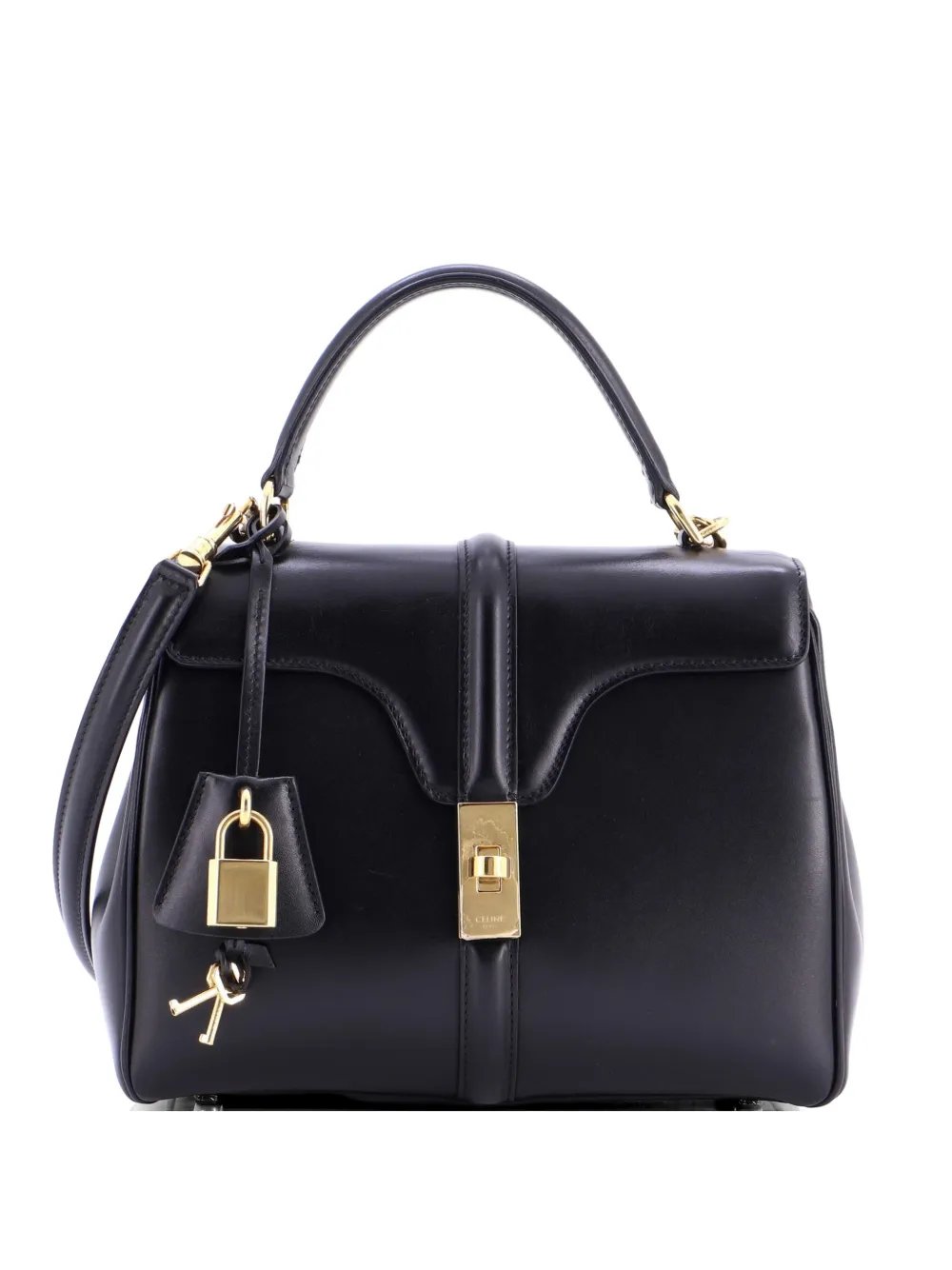 16 Top Handle Bag Smooth Calfskin Small satchel