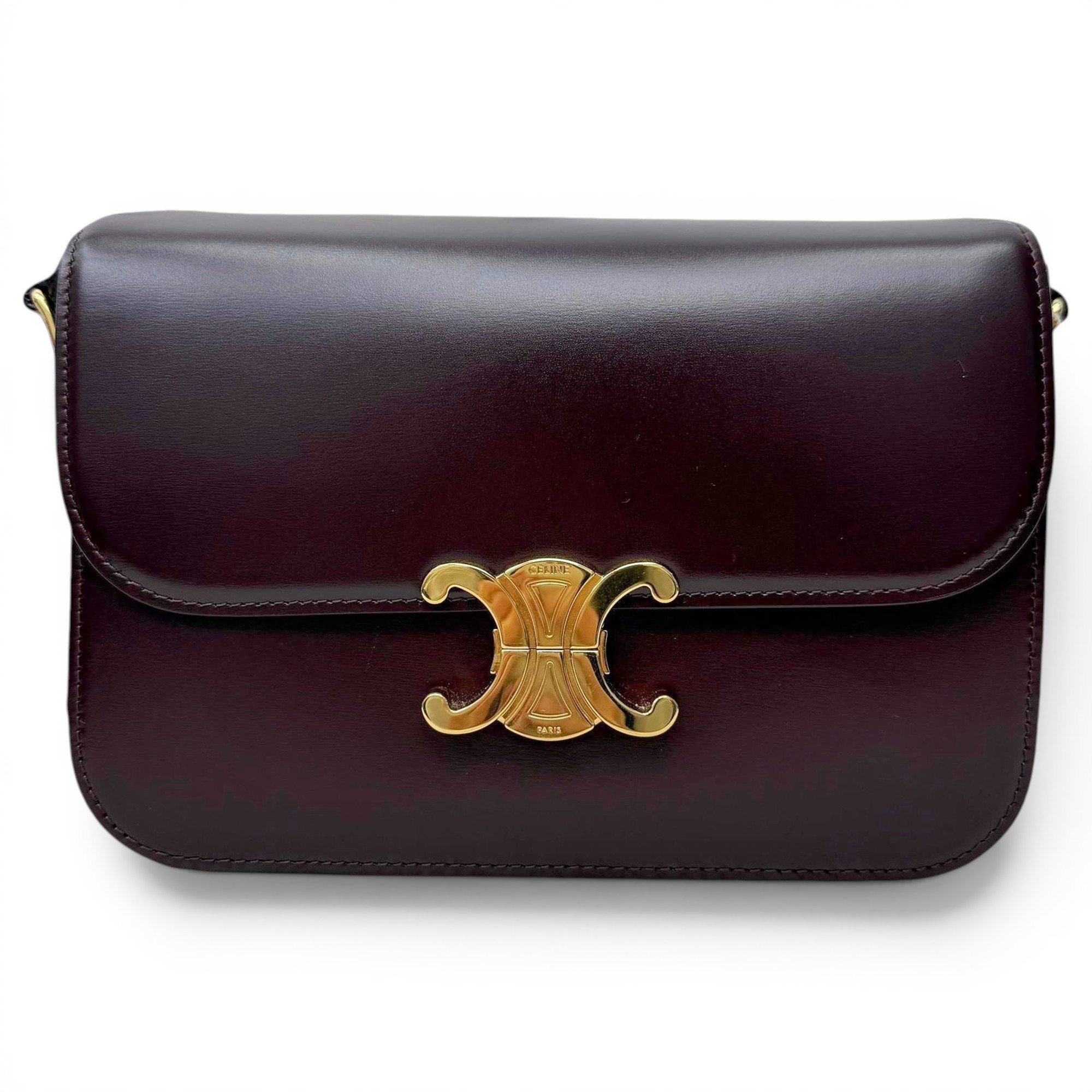 Triomphe leather handbag