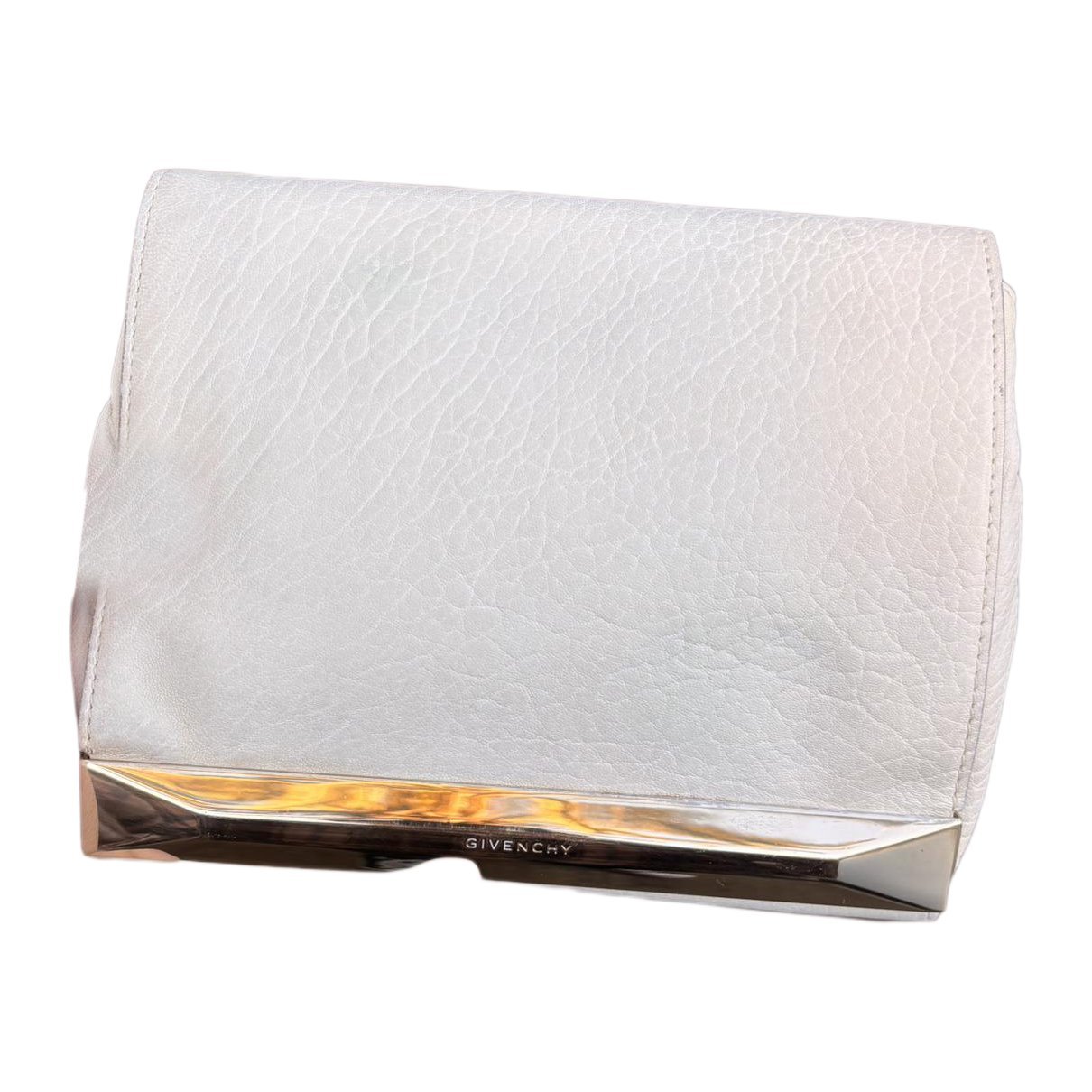 Leather clutch bag