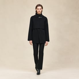 Trench modular cashmere coat