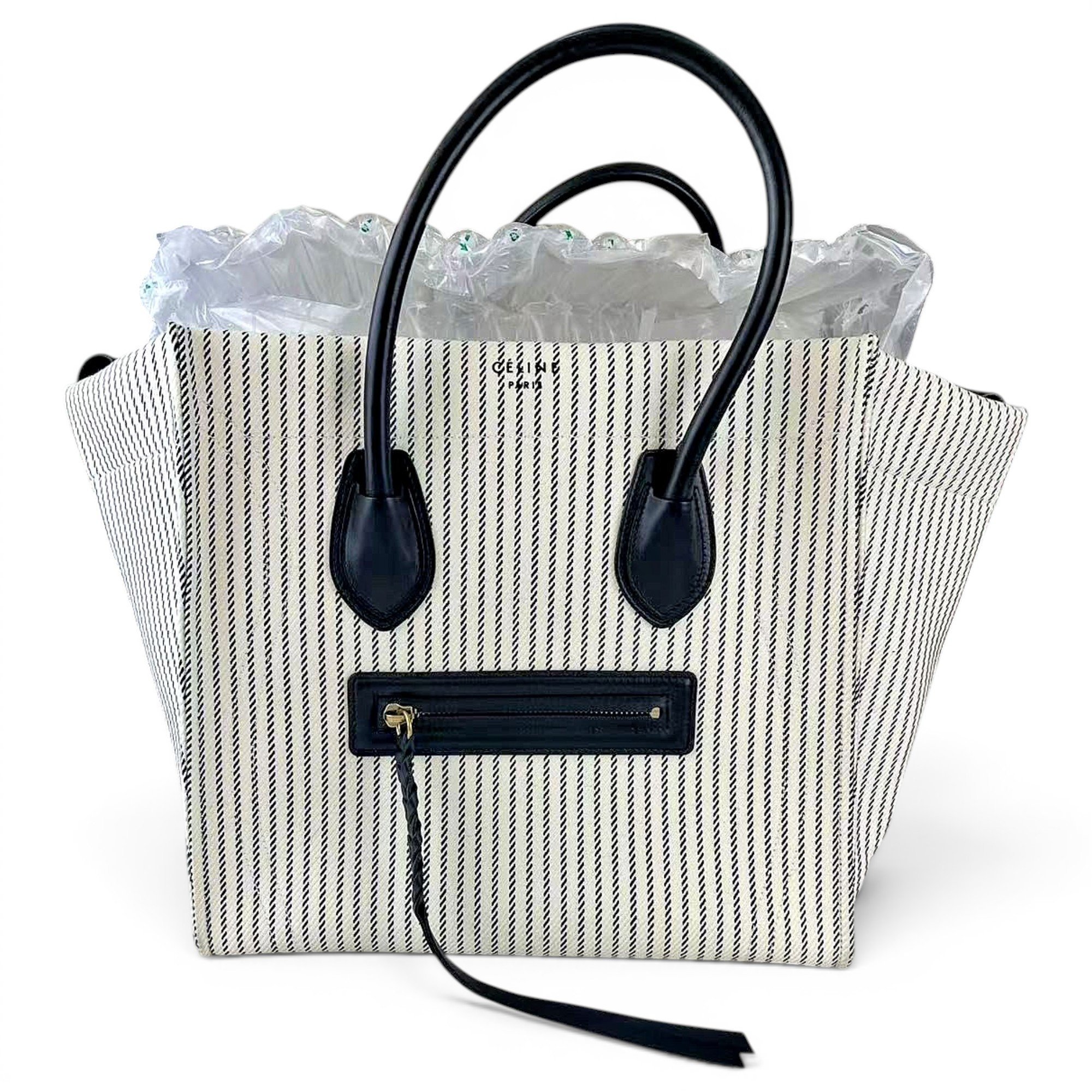 Celine Luggage cloth handbag
