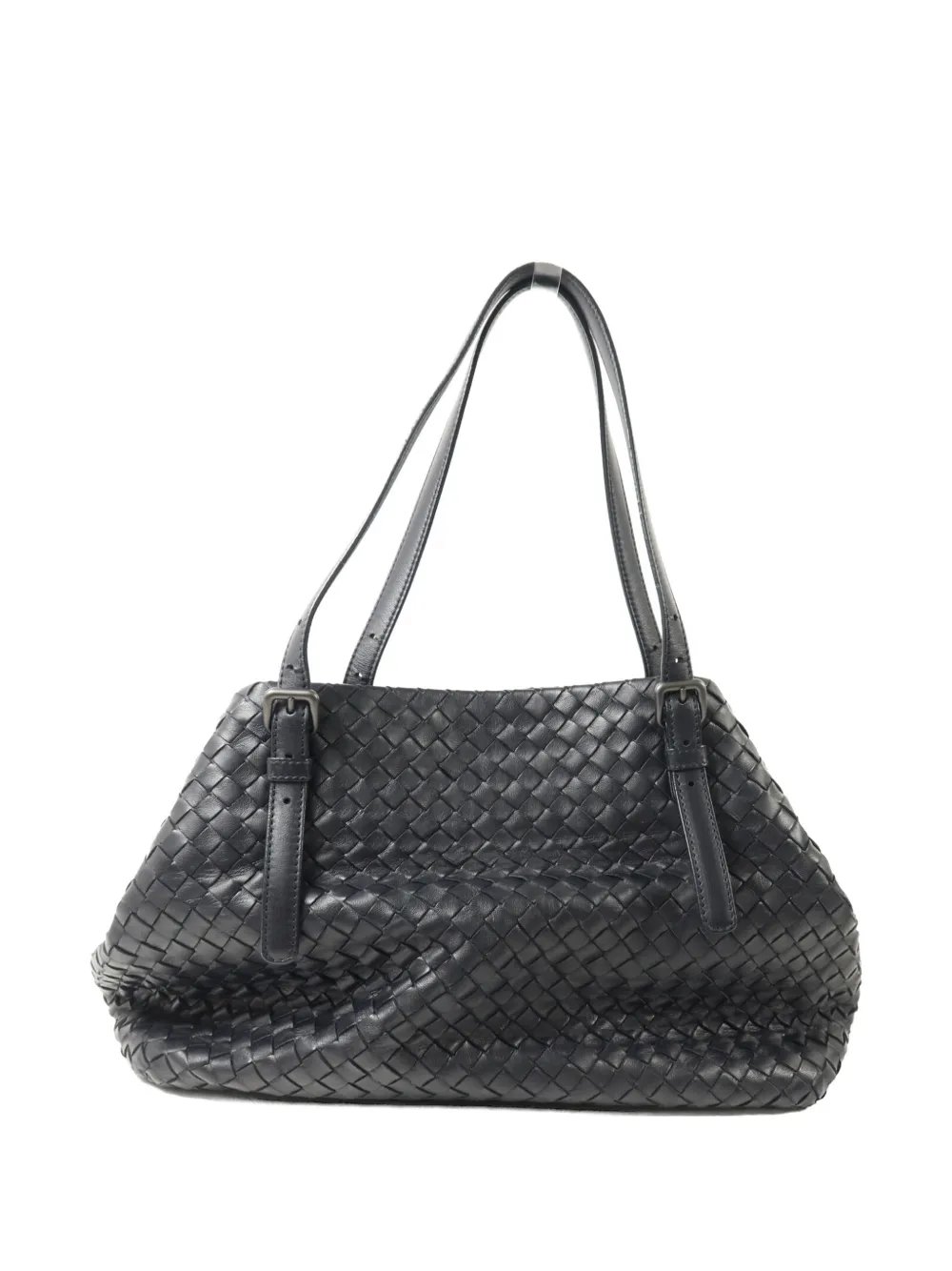 Intrecciato buckle-detail shoulder bag