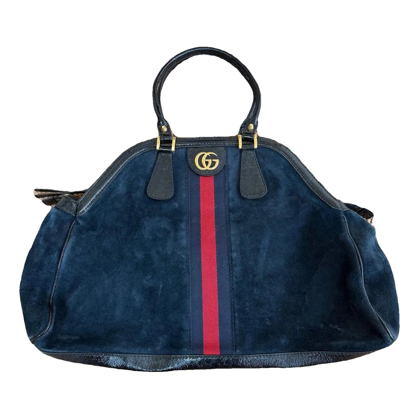 Ophidia Dome Top Handle leather handbag