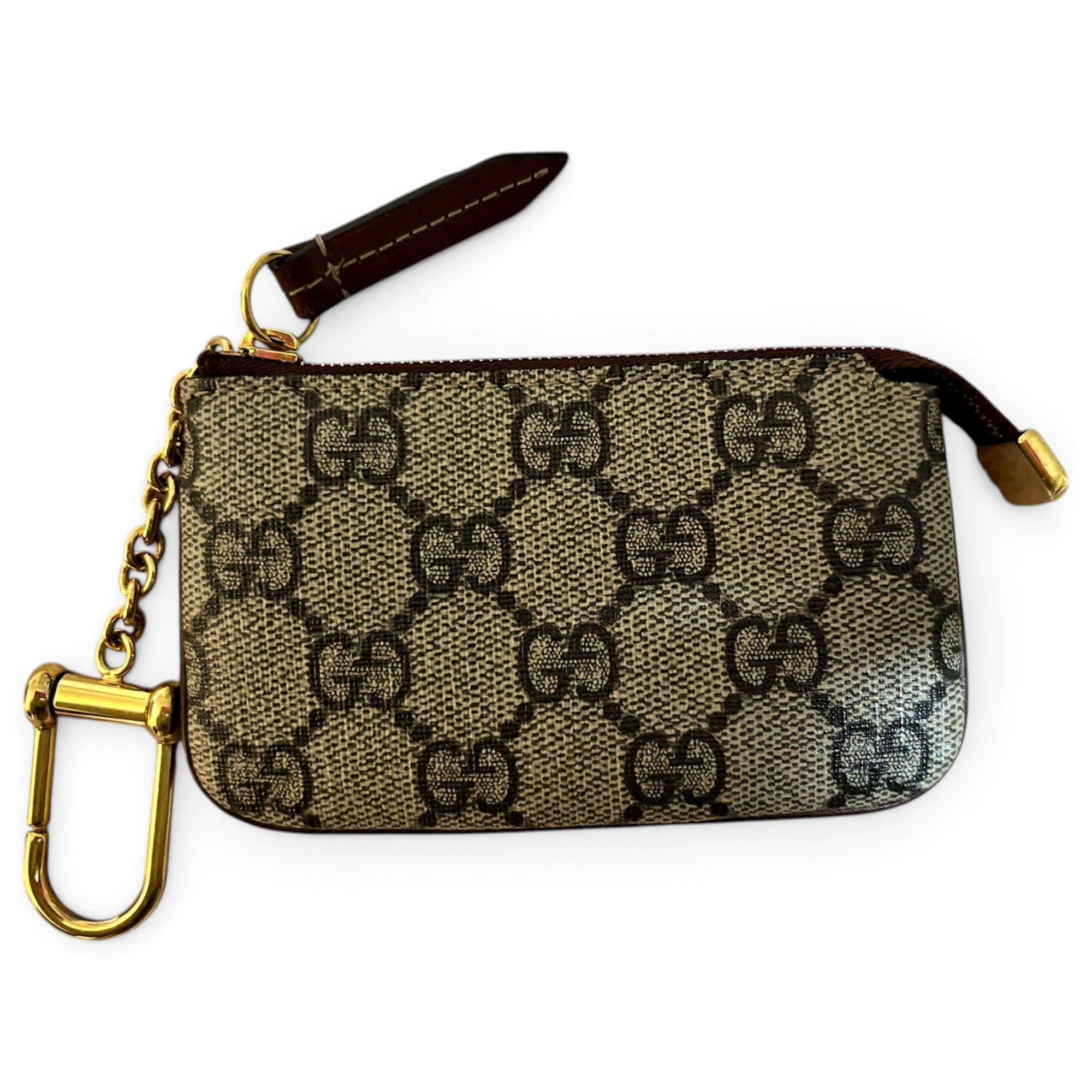Leather clutch bag
