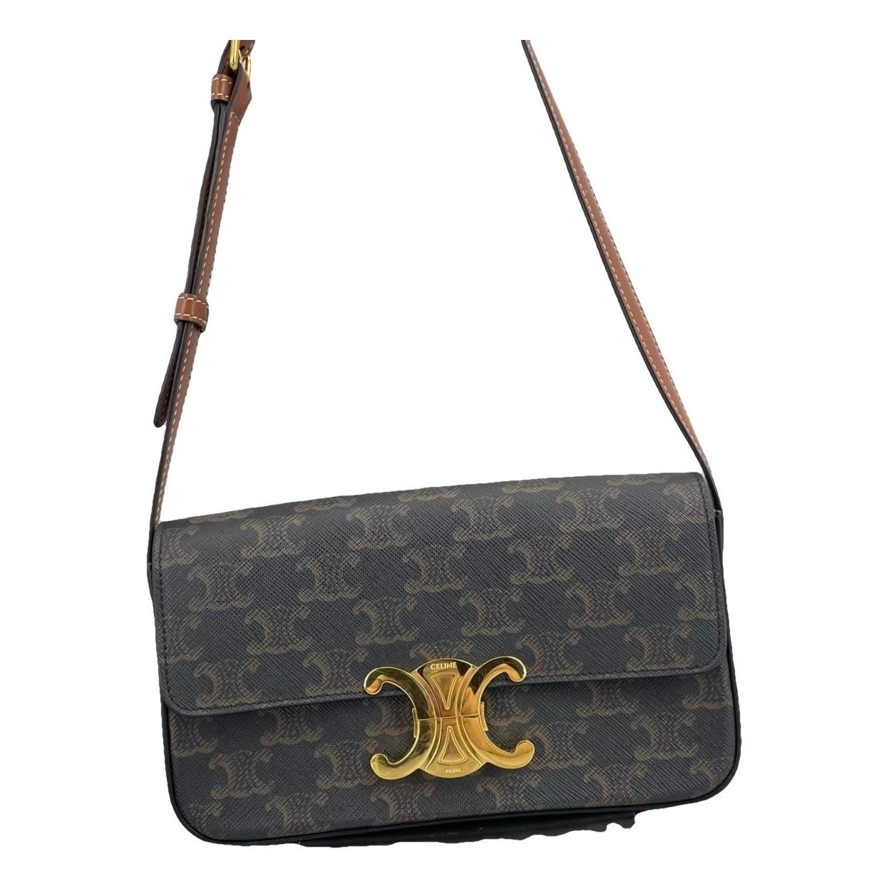 Triomphe Long leather handbag