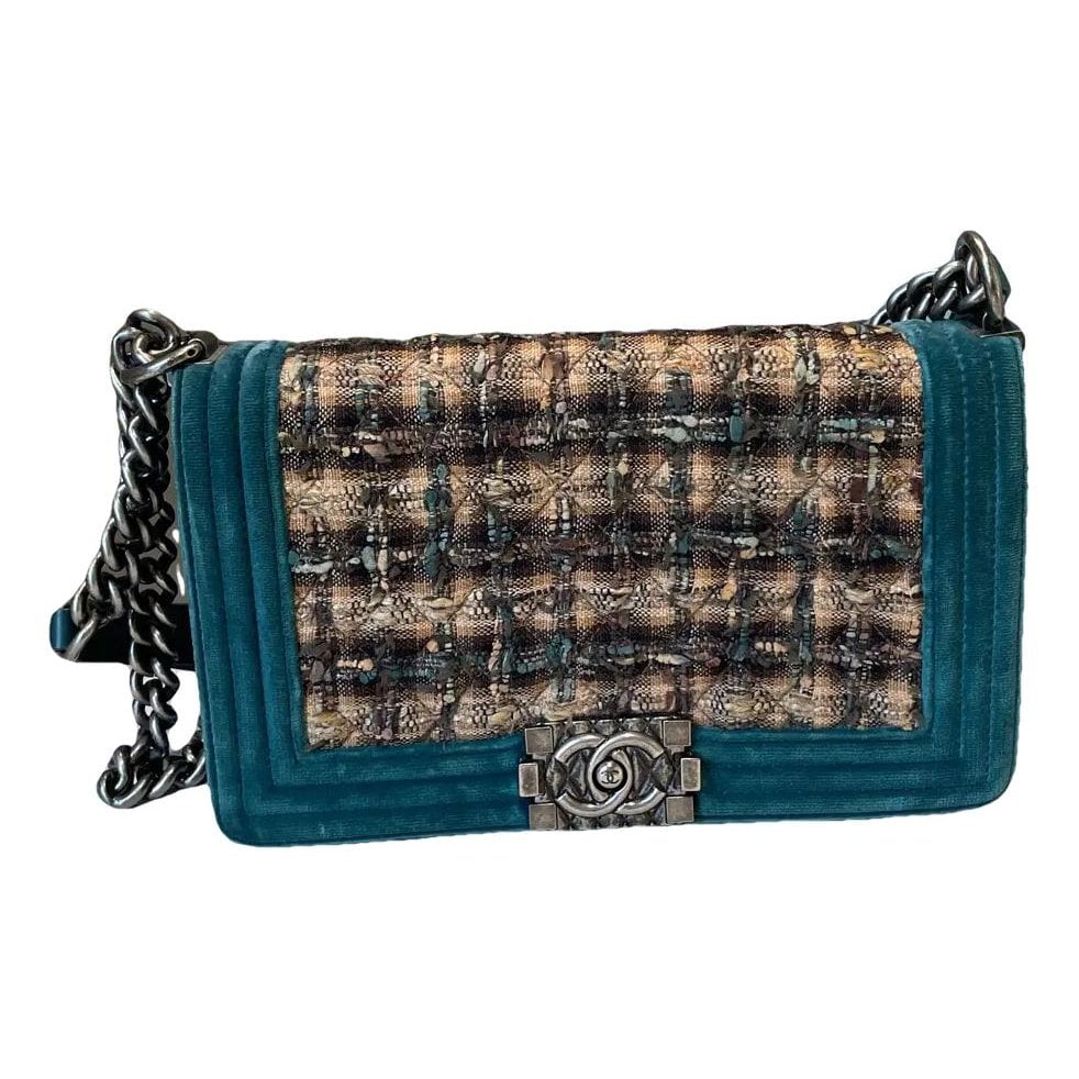 Boy velvet handbag