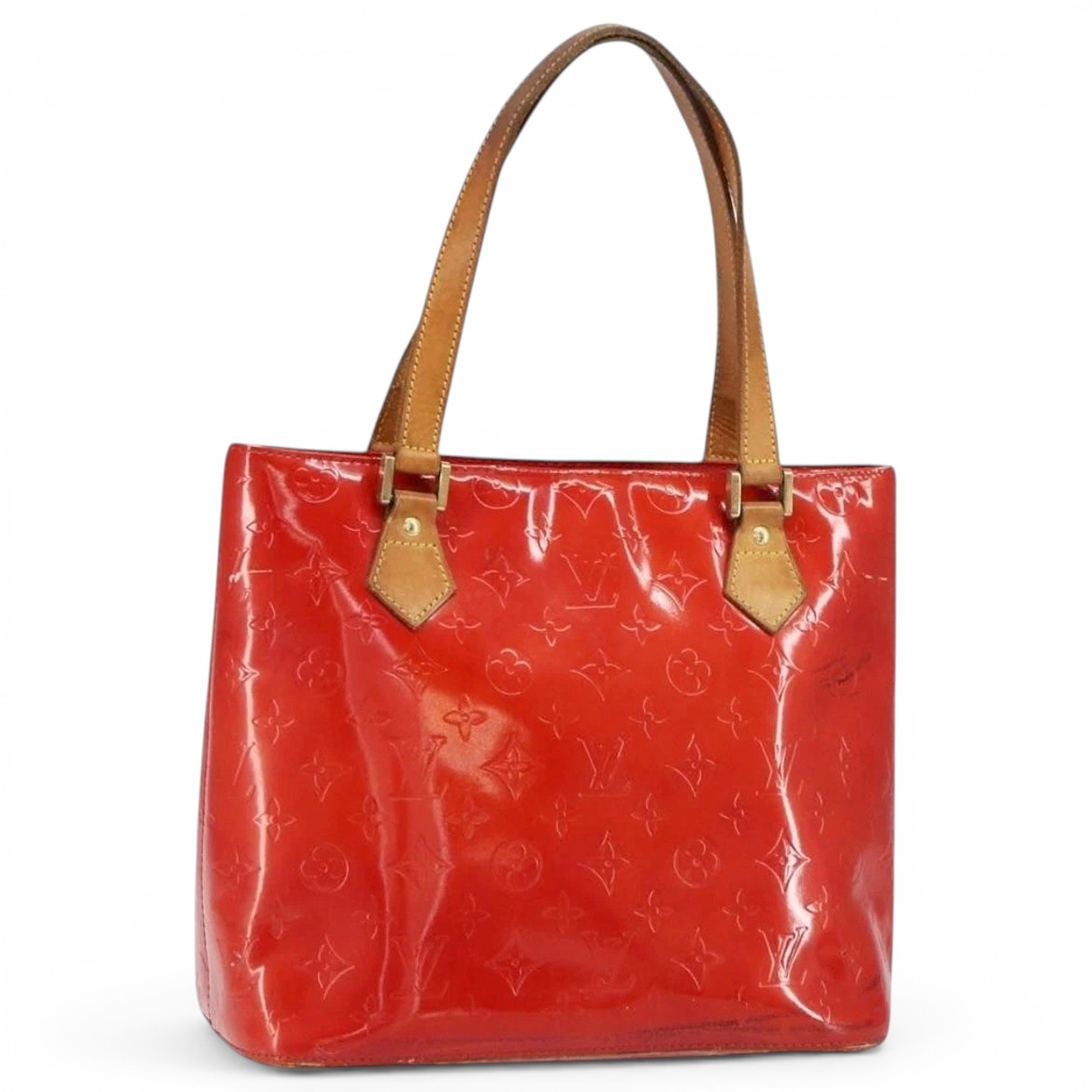 Patent leather handbag