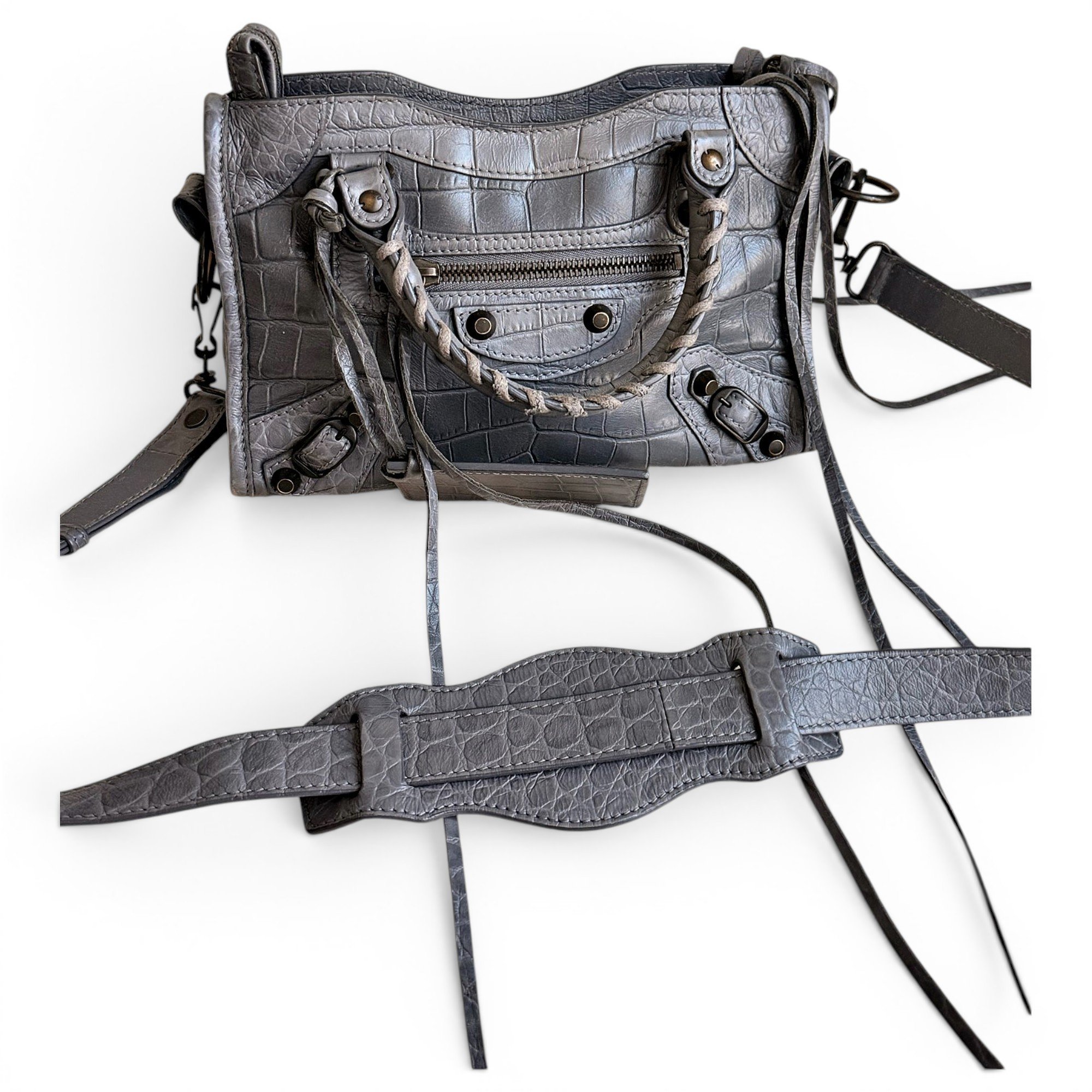 City leather bag