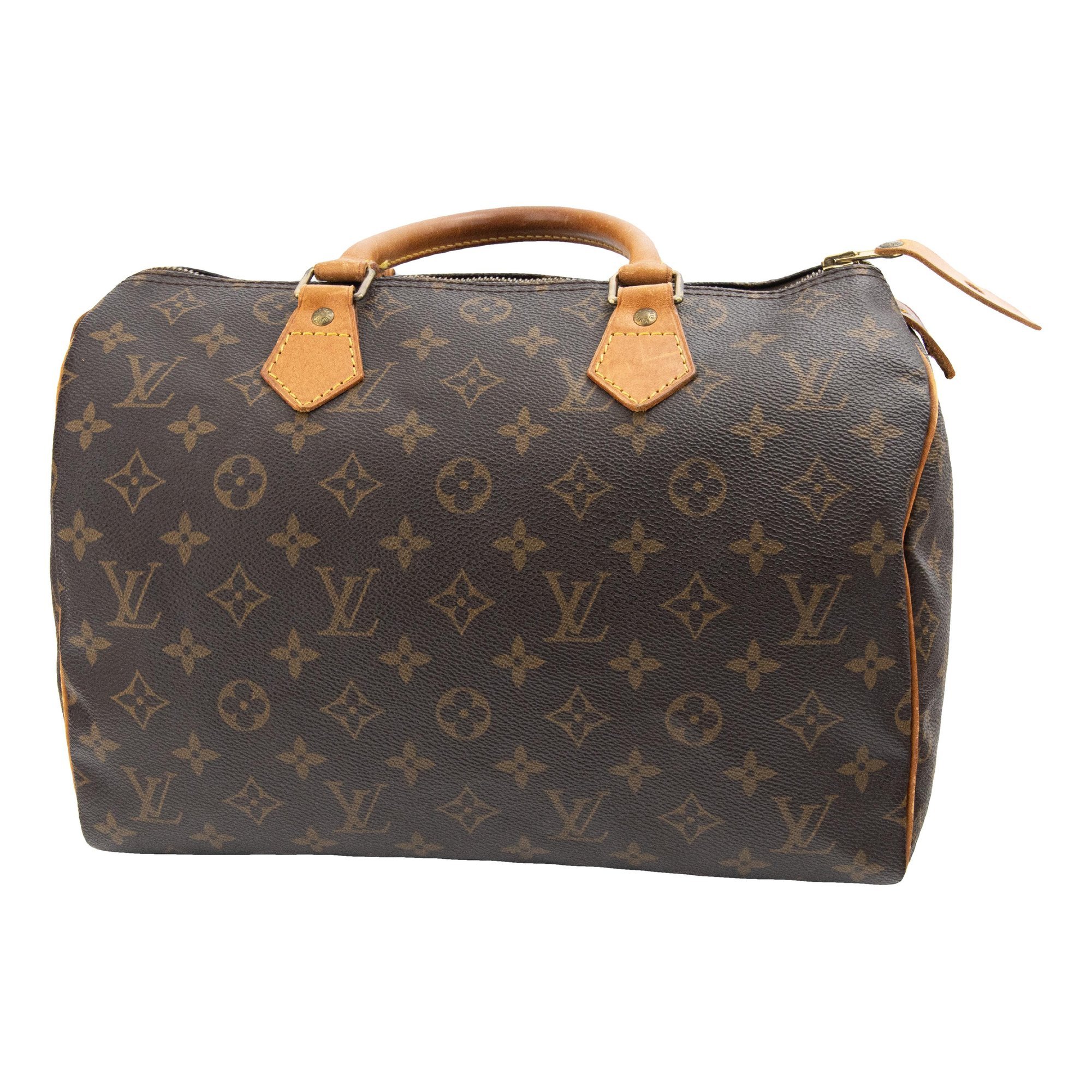Speedy leather handbag