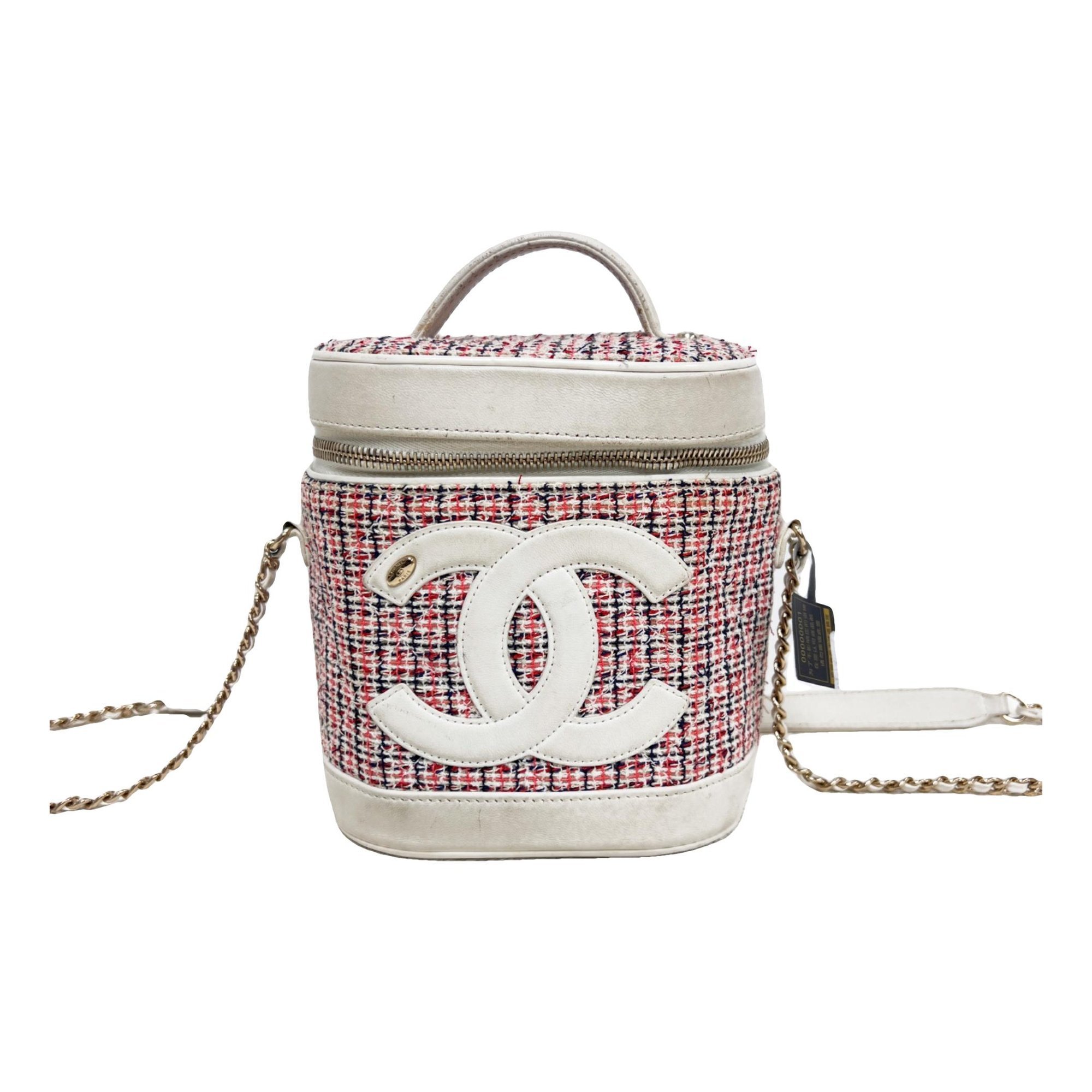 Trendy CC Vanity tweed handbag