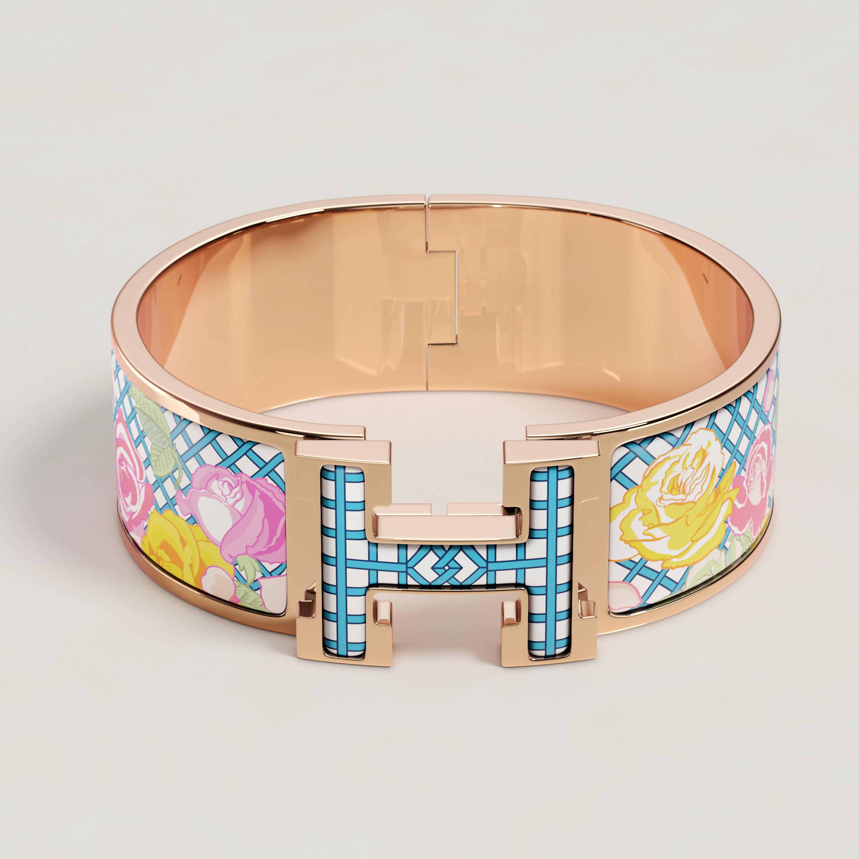 Clic Clac H Roseraie bracelet