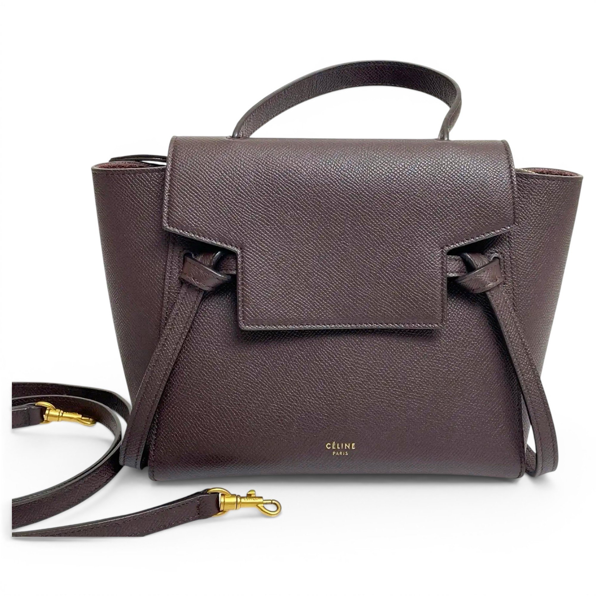 Belt leather handbag
