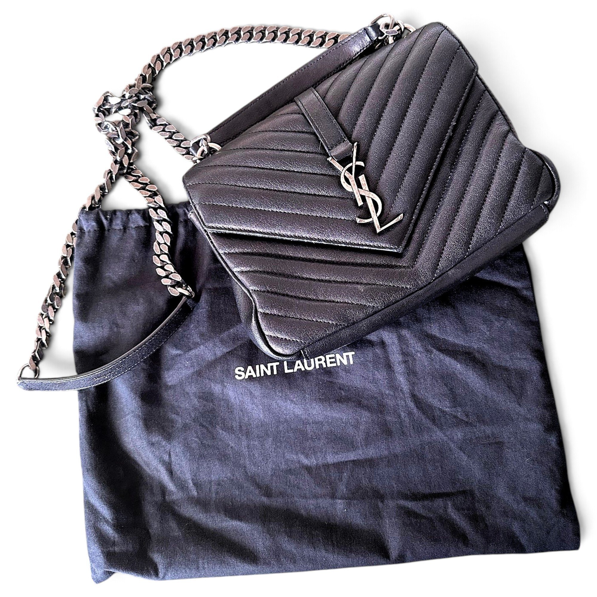 Collége monogramme leather handbag