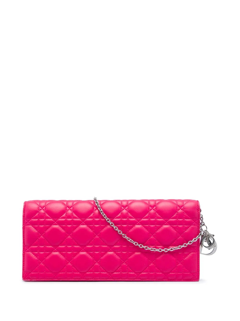 2013 Lambskin Cannage Lady Dior Chain Convertible Clutch crossbody bag