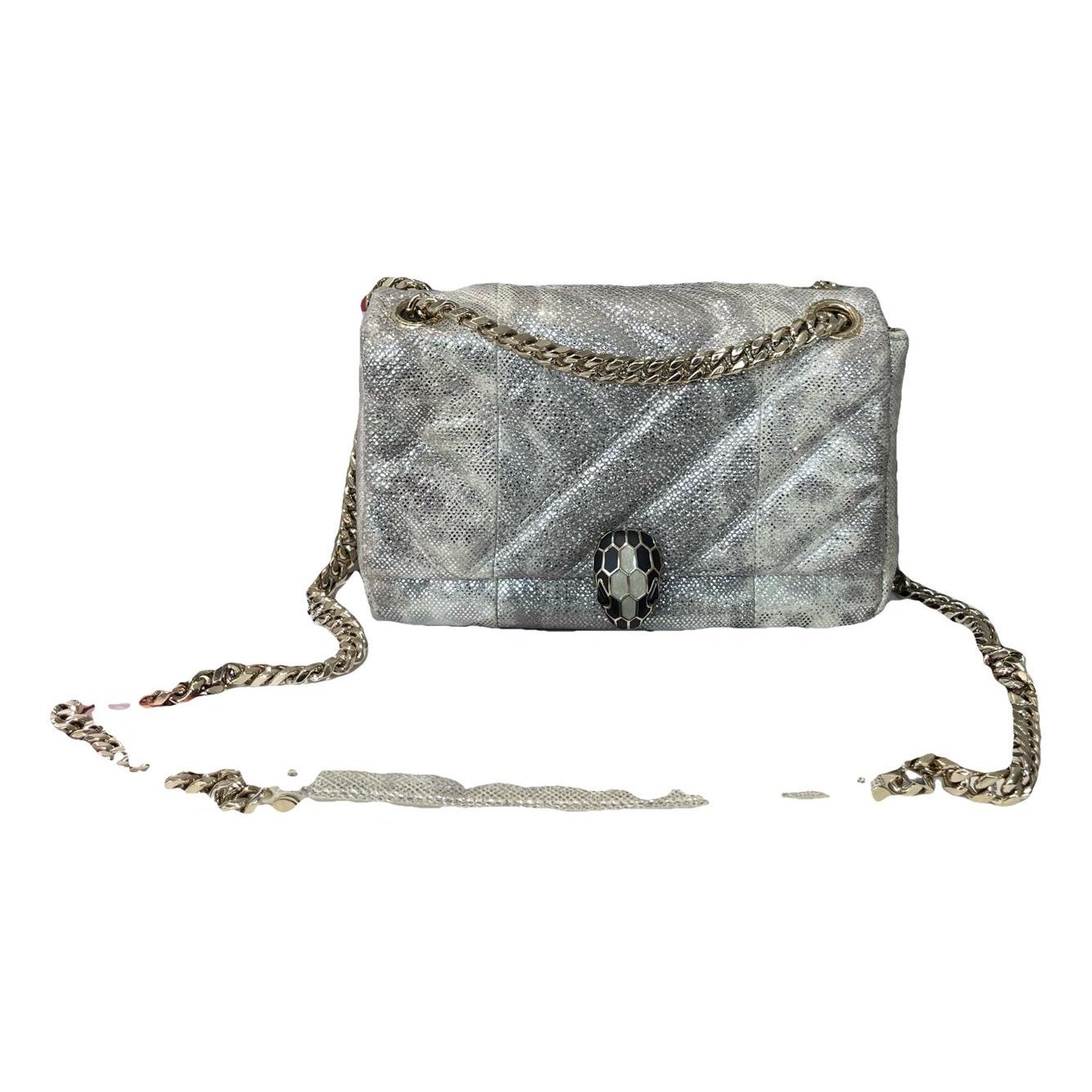 Serpenti leather handbag