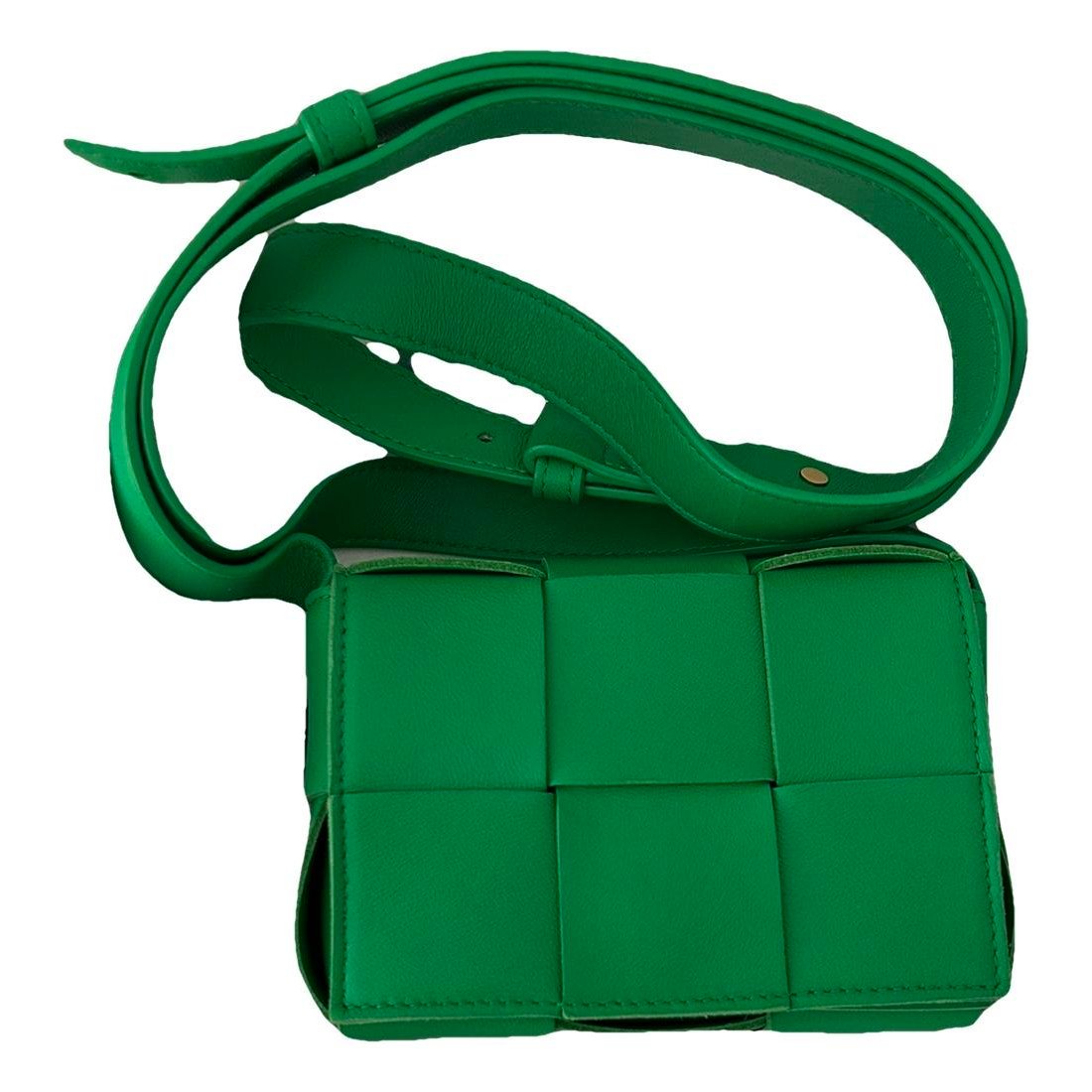 Cassette leather handbag