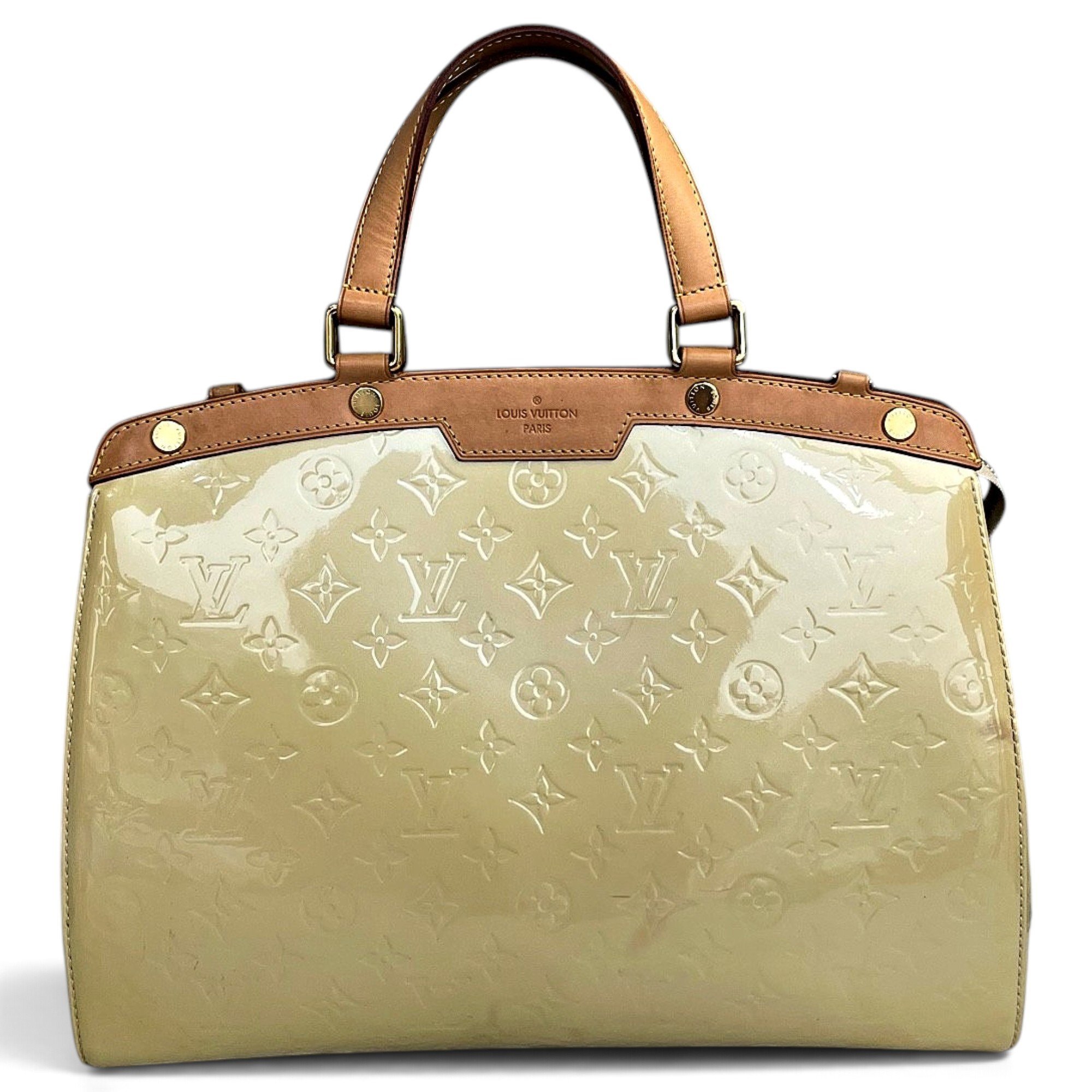 Patent leather handbag