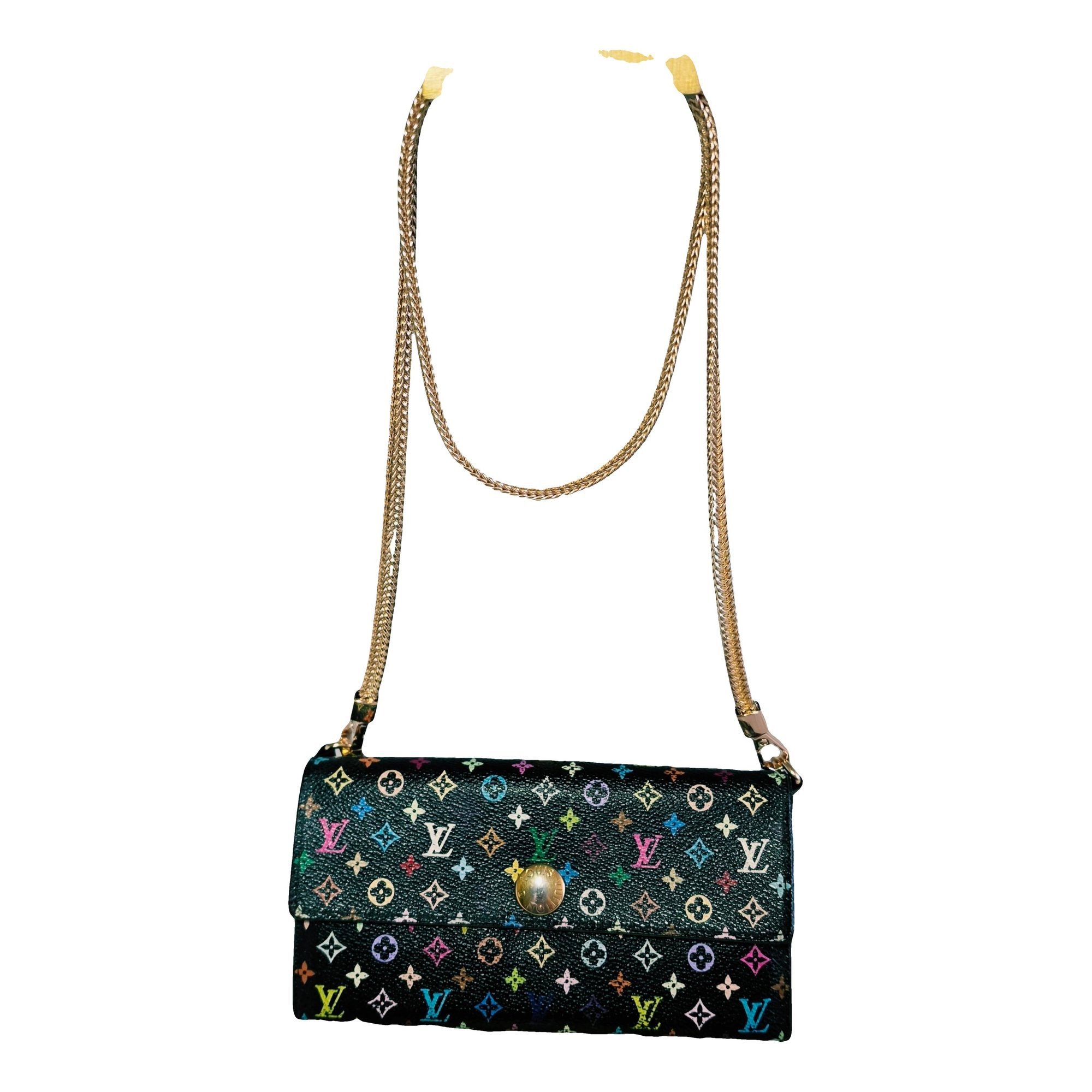 Leather clutch bag