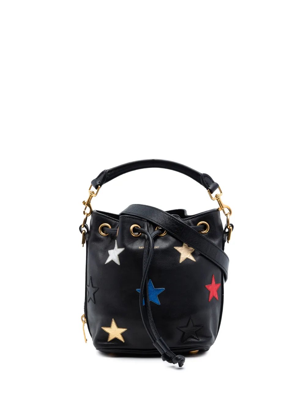 2015 Small Calfskin Star Patchwork Emmanuelle Bucket Bag satchel