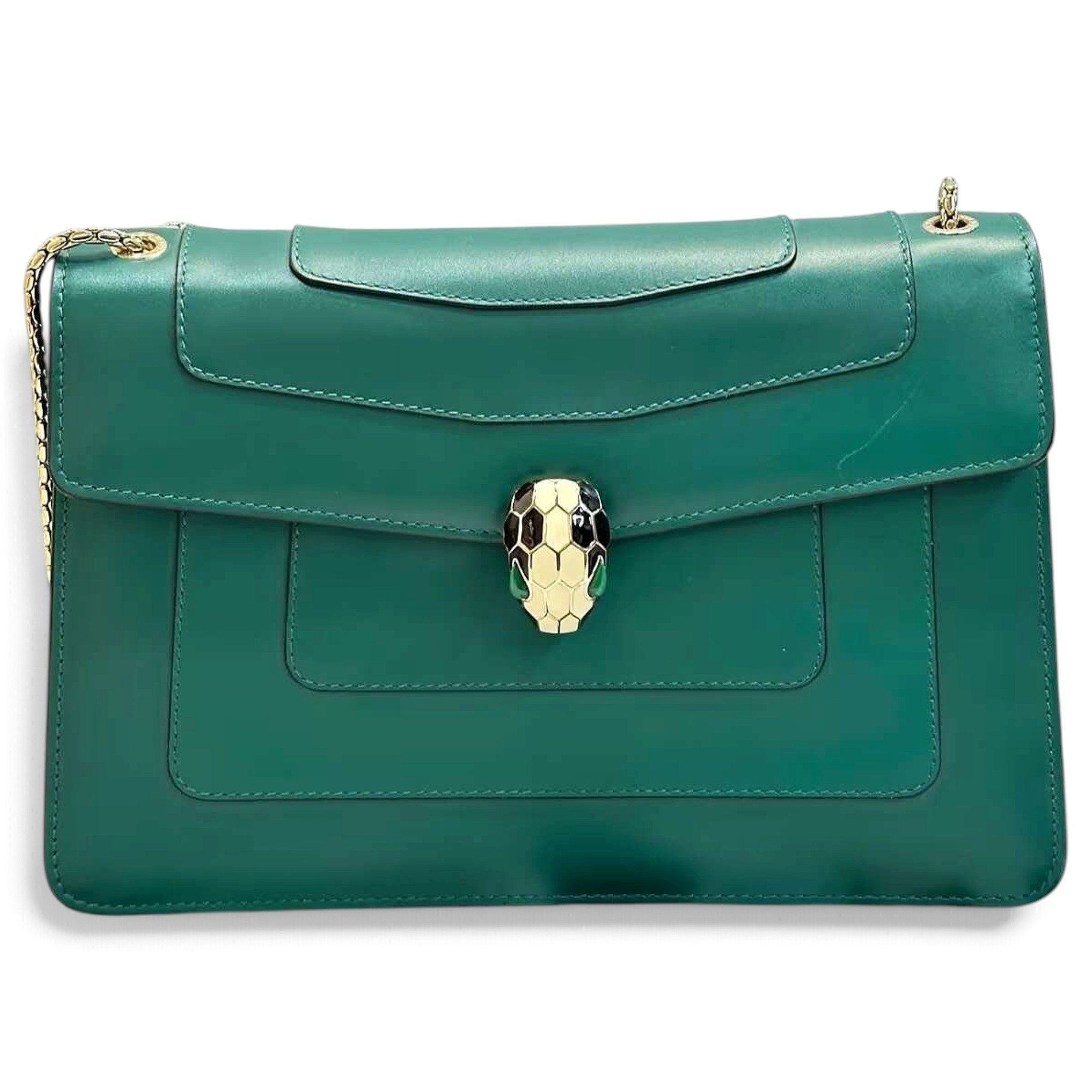 Serpenti leather crossbody bag