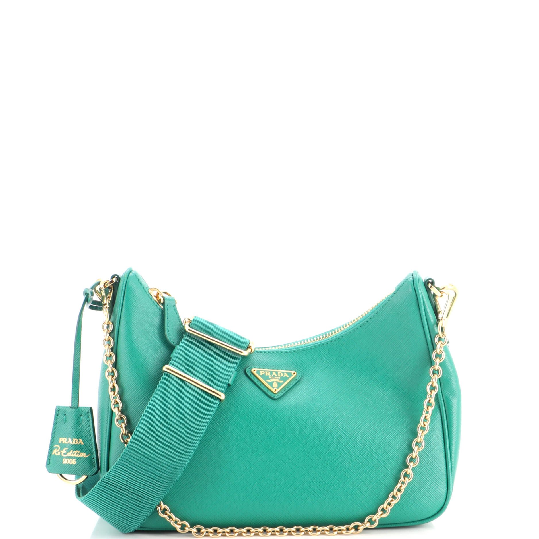 Re-Edition 2005 Shoulder Bag Saffiano Leather Small
