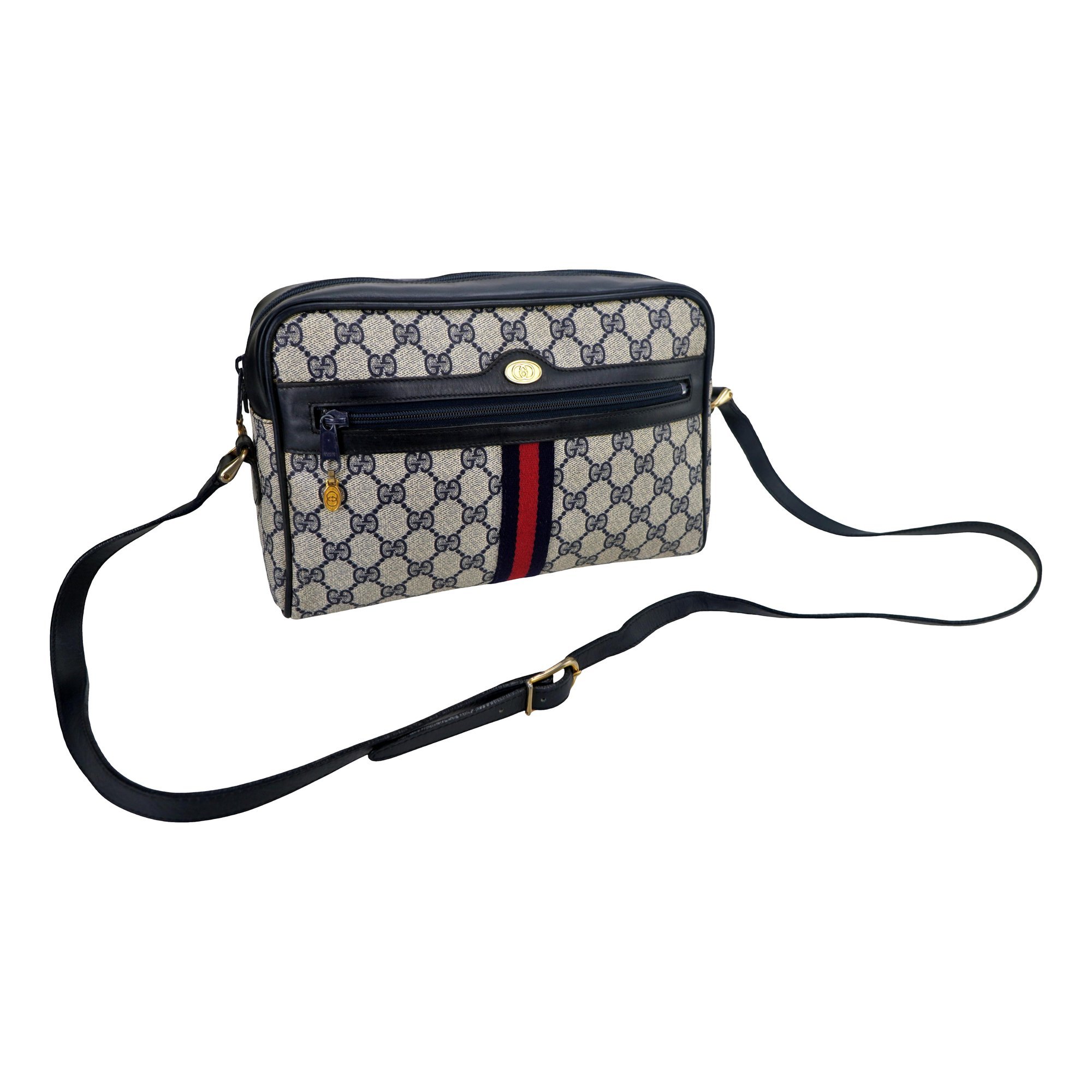Ophidia Zip leather crossbody bag