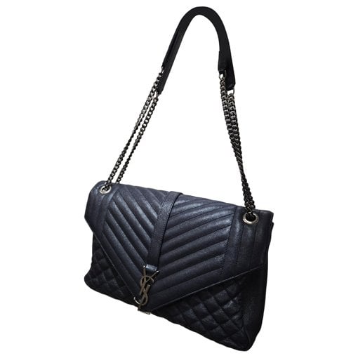 Envelope leather handbag