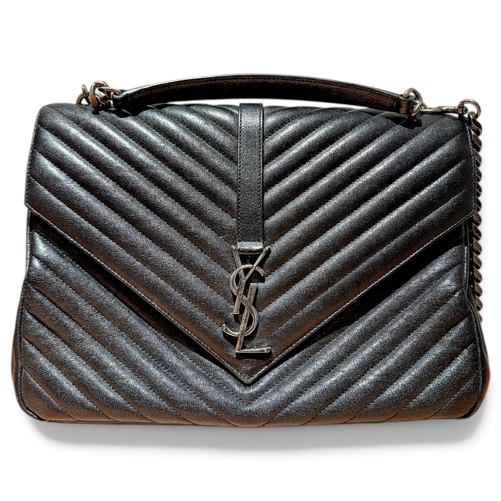 Collége monogramme leather handbag