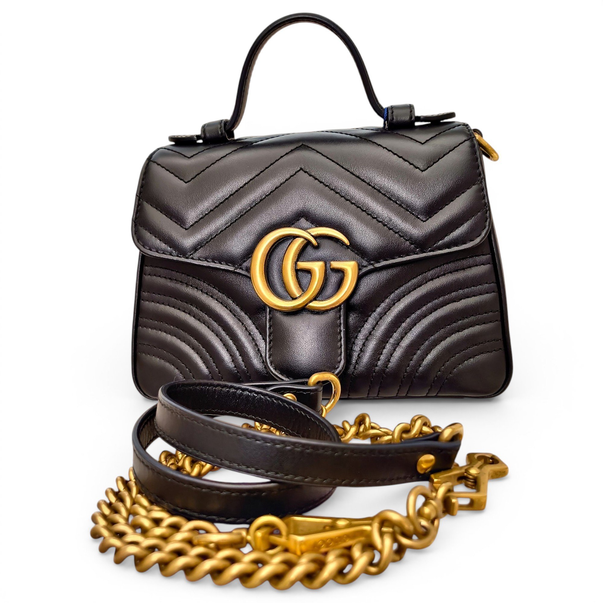 GG Marmont Flap leather handbag