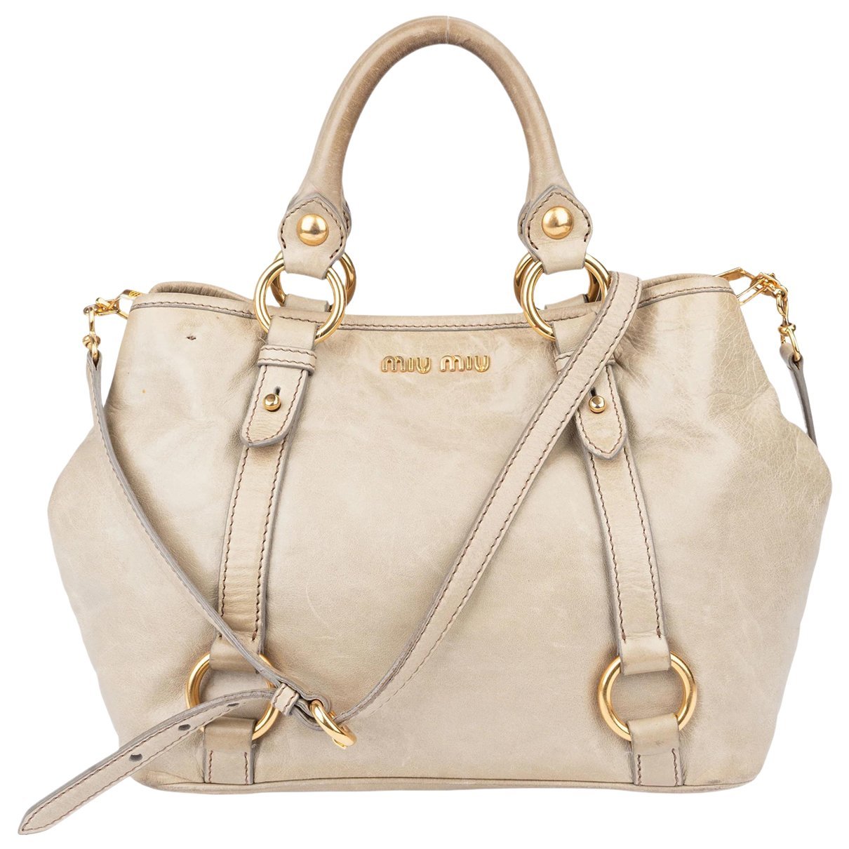 Matelassé leather handbag
