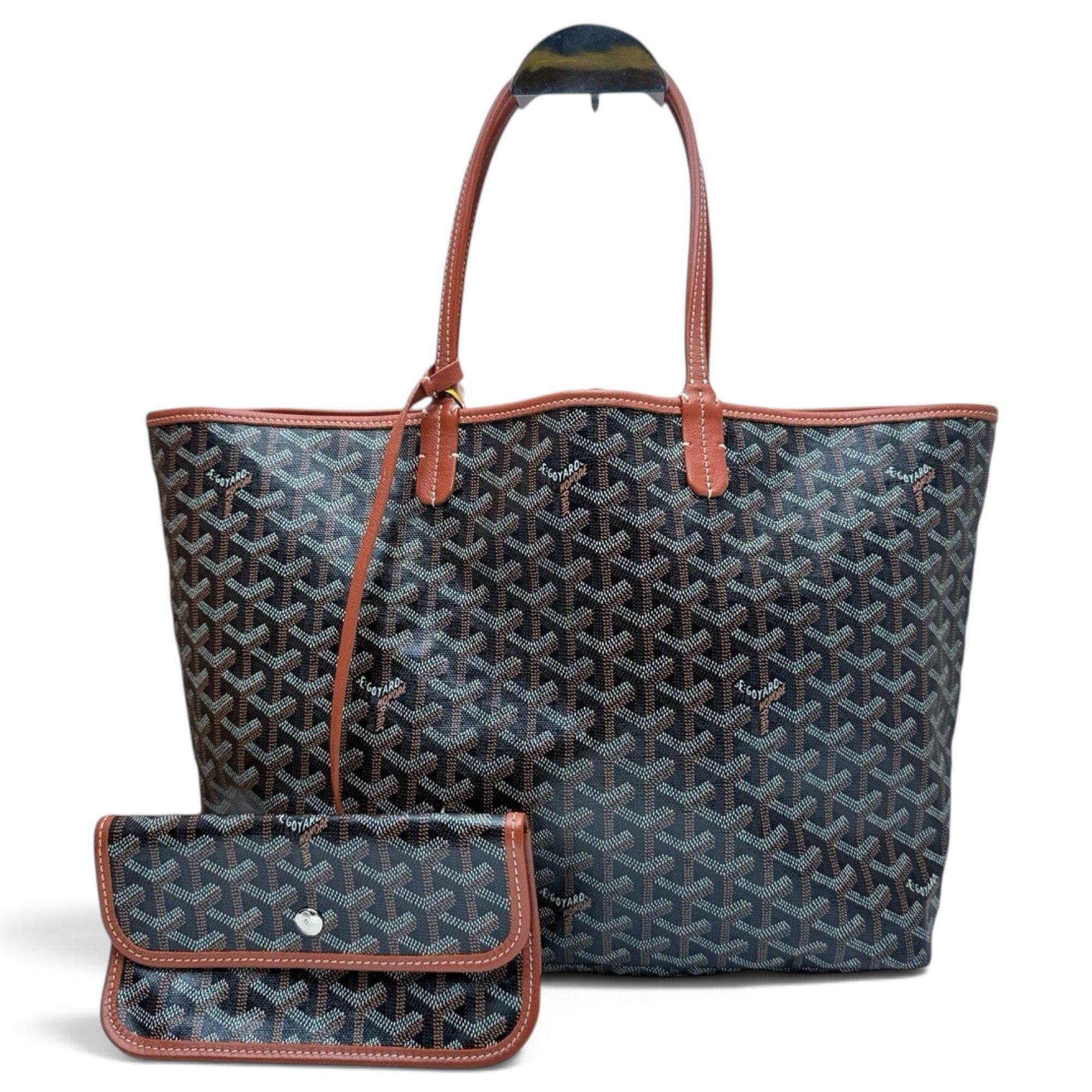 Goyard Saint-Louis leather tote
