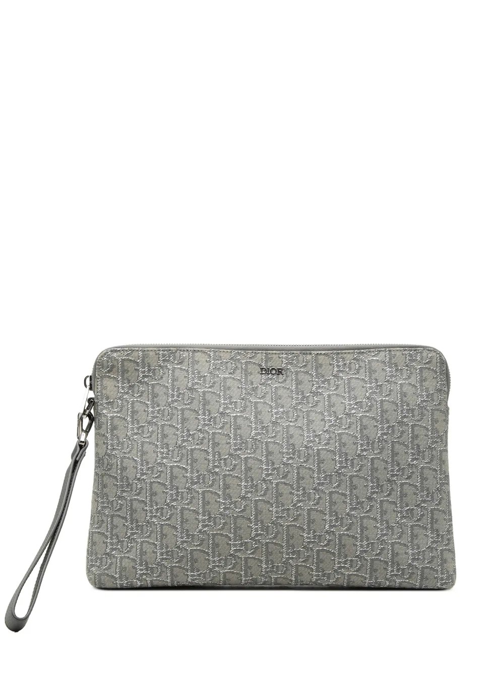2022 Oblique Canvas A4 Zipped Pouch clutch bag