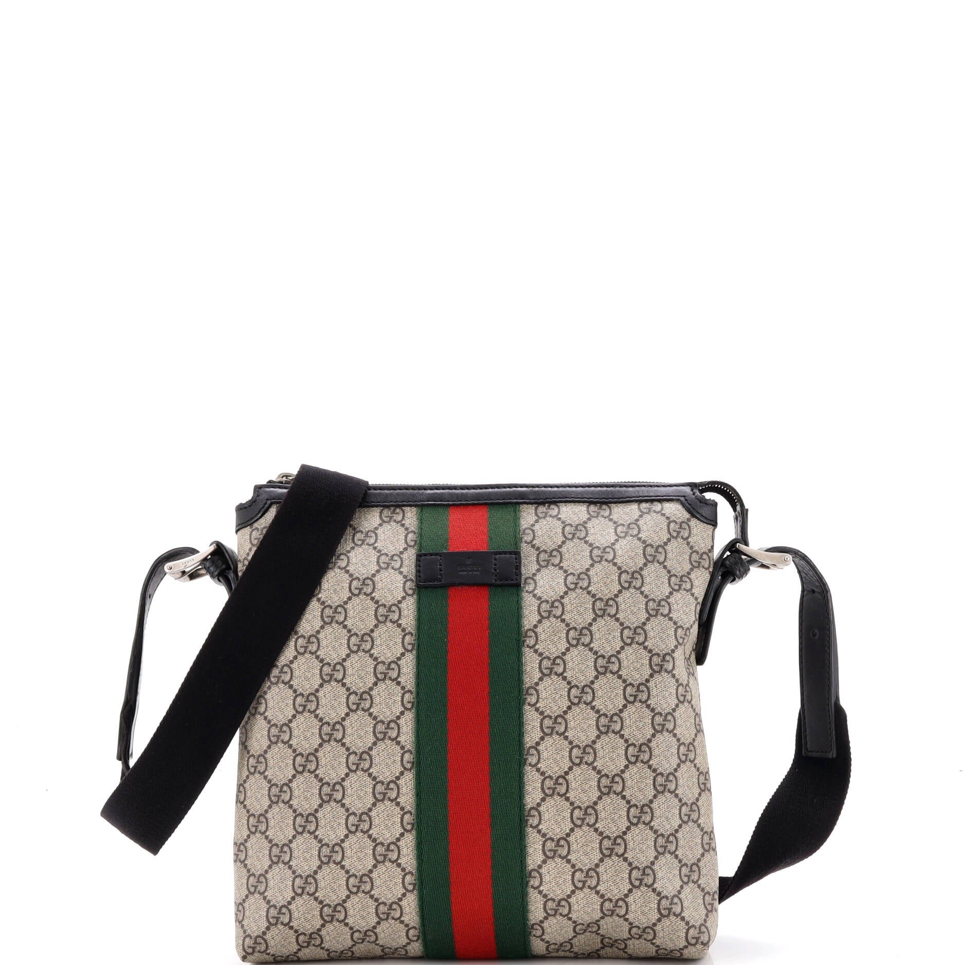 Web Messenger Bag GG Coated Canvas Medium