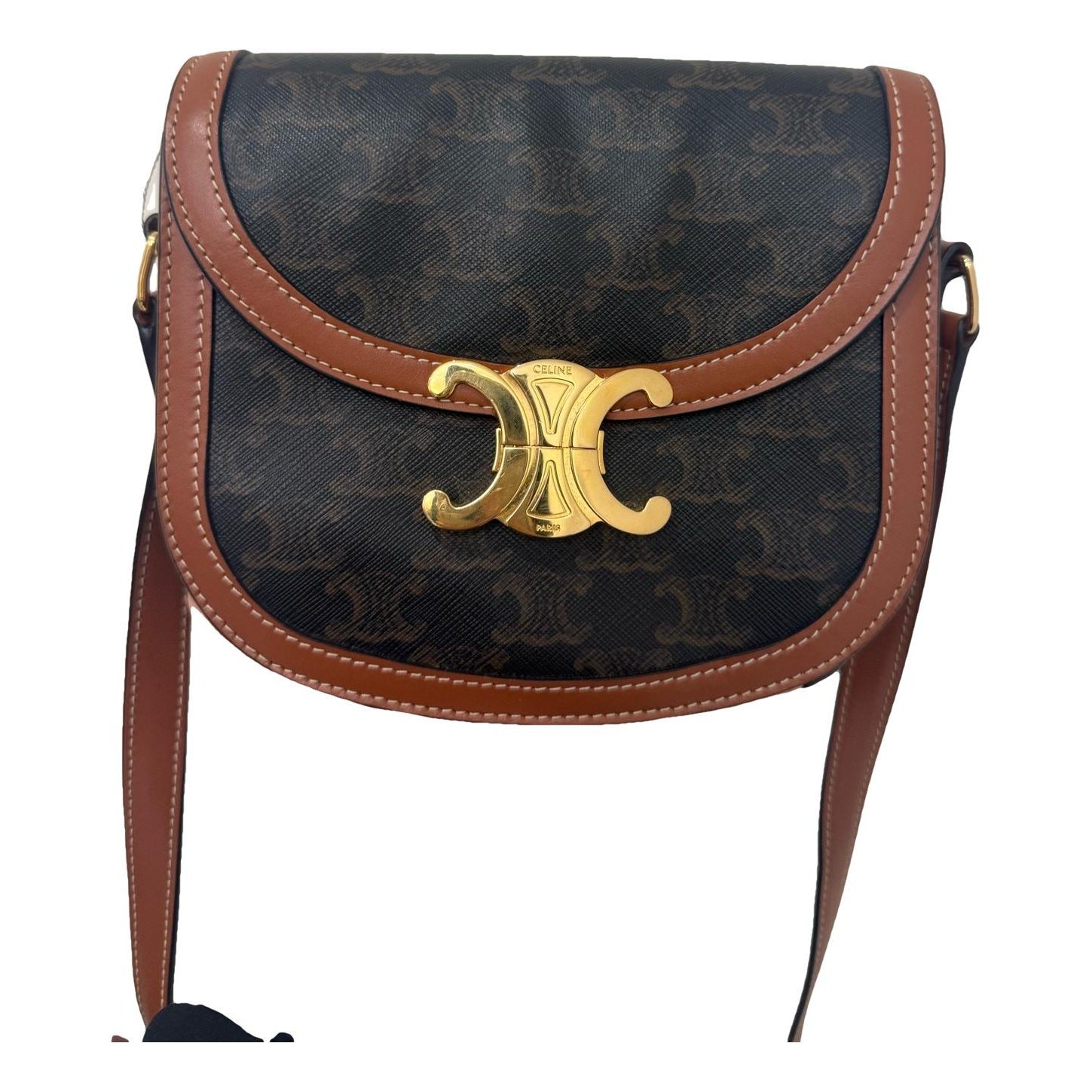 Triomphe leather handbag