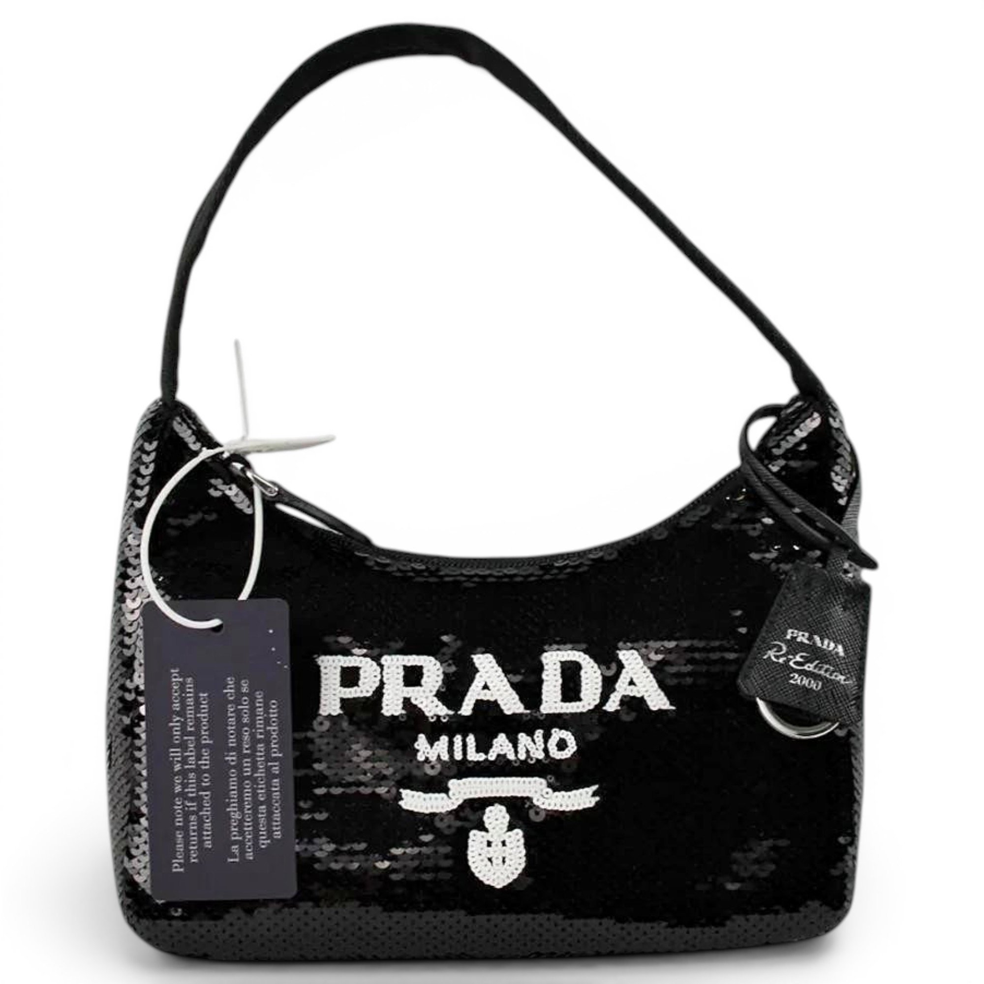 Re-Edition 2000 glitter handbag