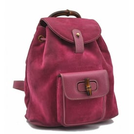 Gucci Bamboo Tassel Oval Cloth Backpack