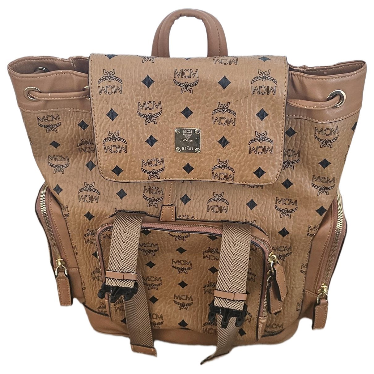 Stark leather backpack