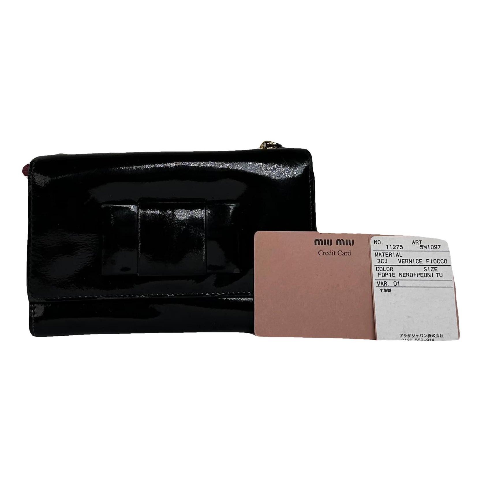 Vitello patent leather mini bag