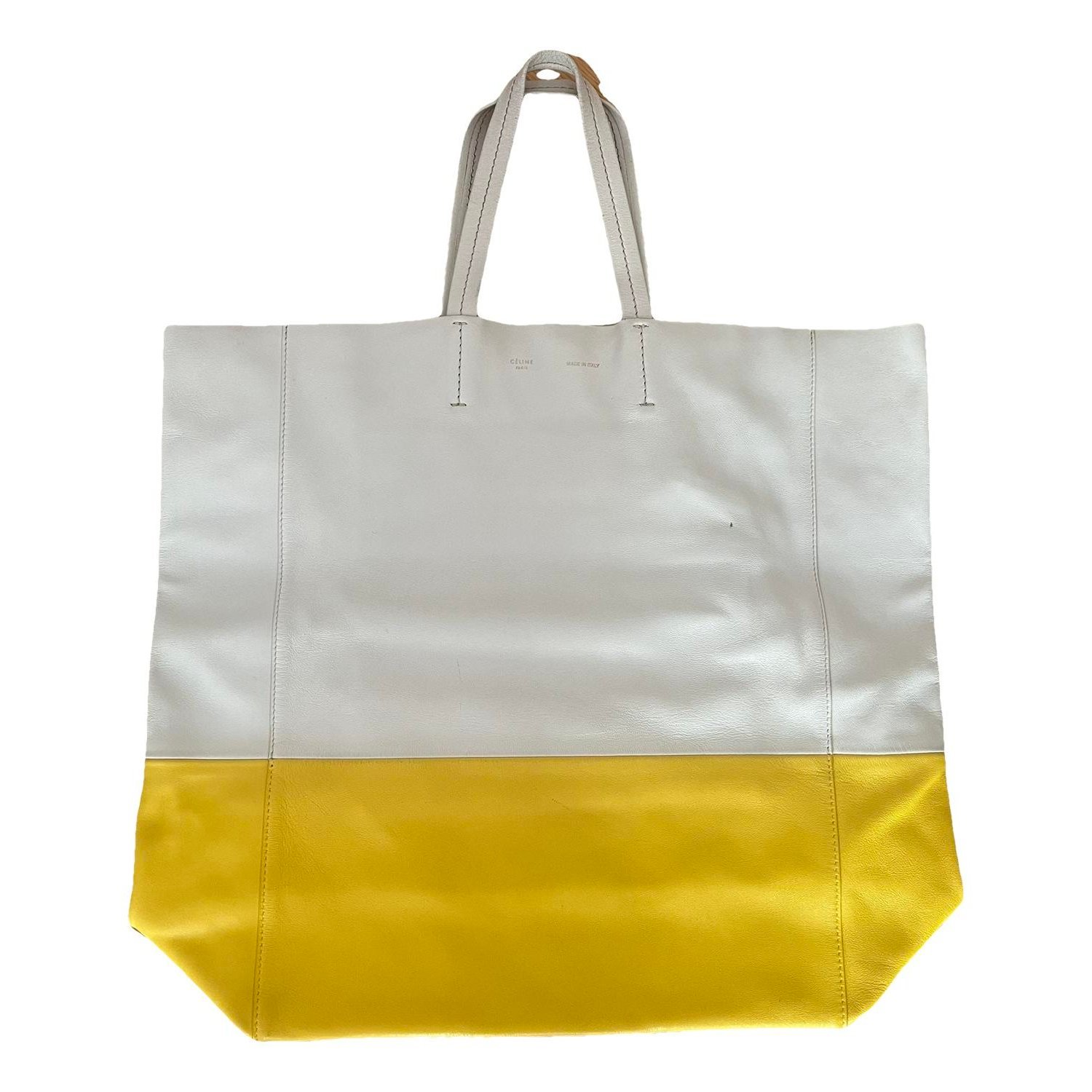 Cabas leather tote