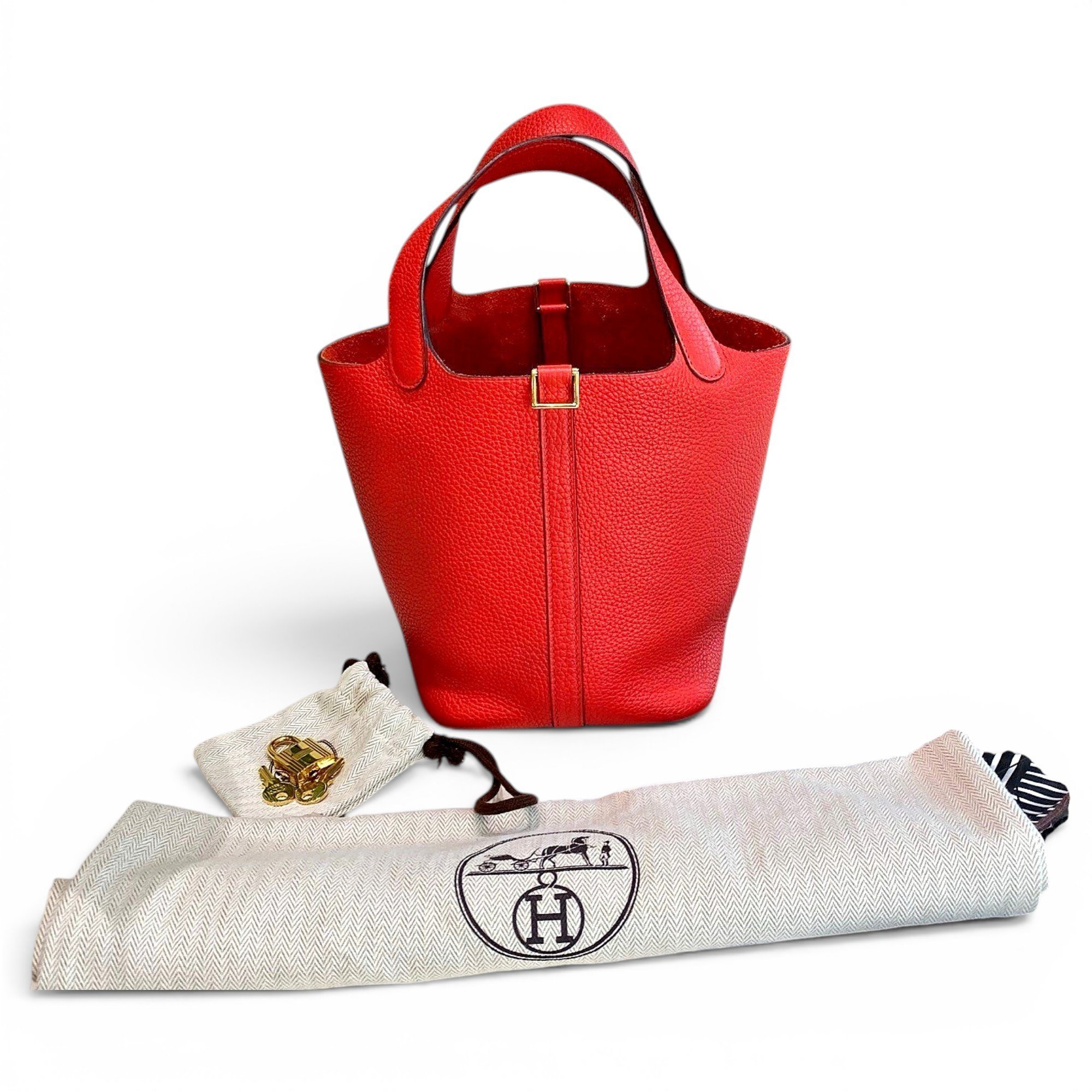 Picotin leather handbag