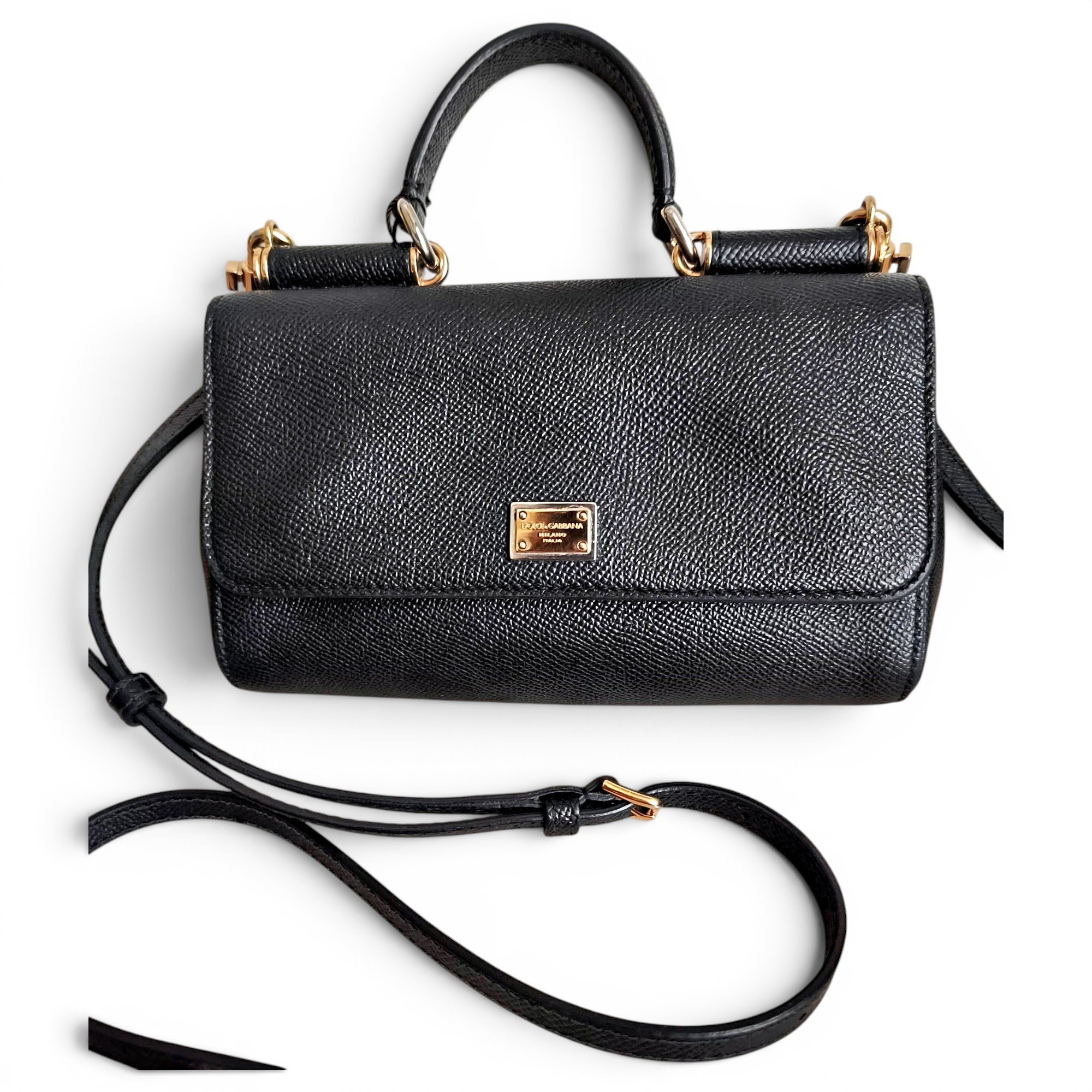 Dolce & Gabbana Sicily leather crossbody bag