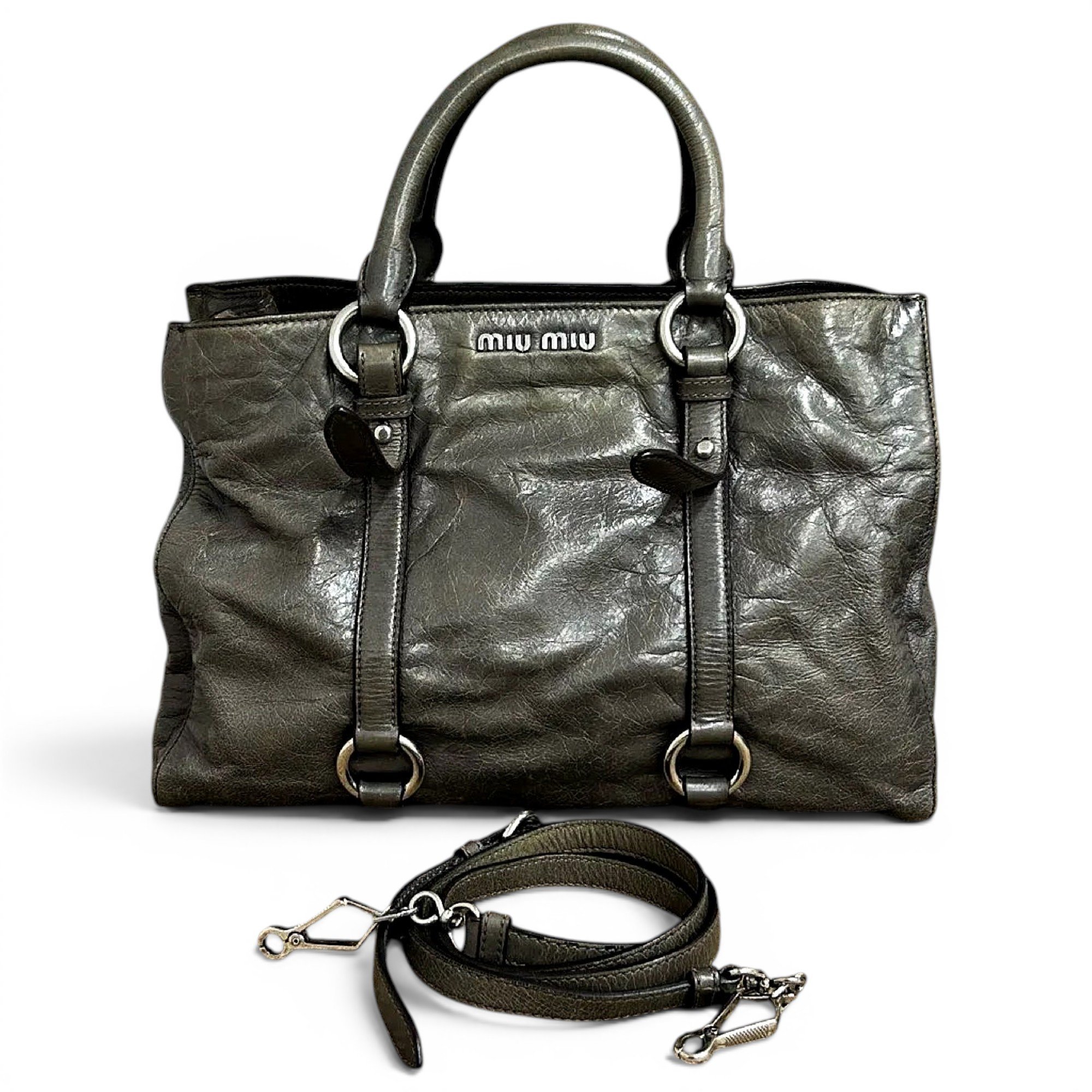 Vitello leather handbag
