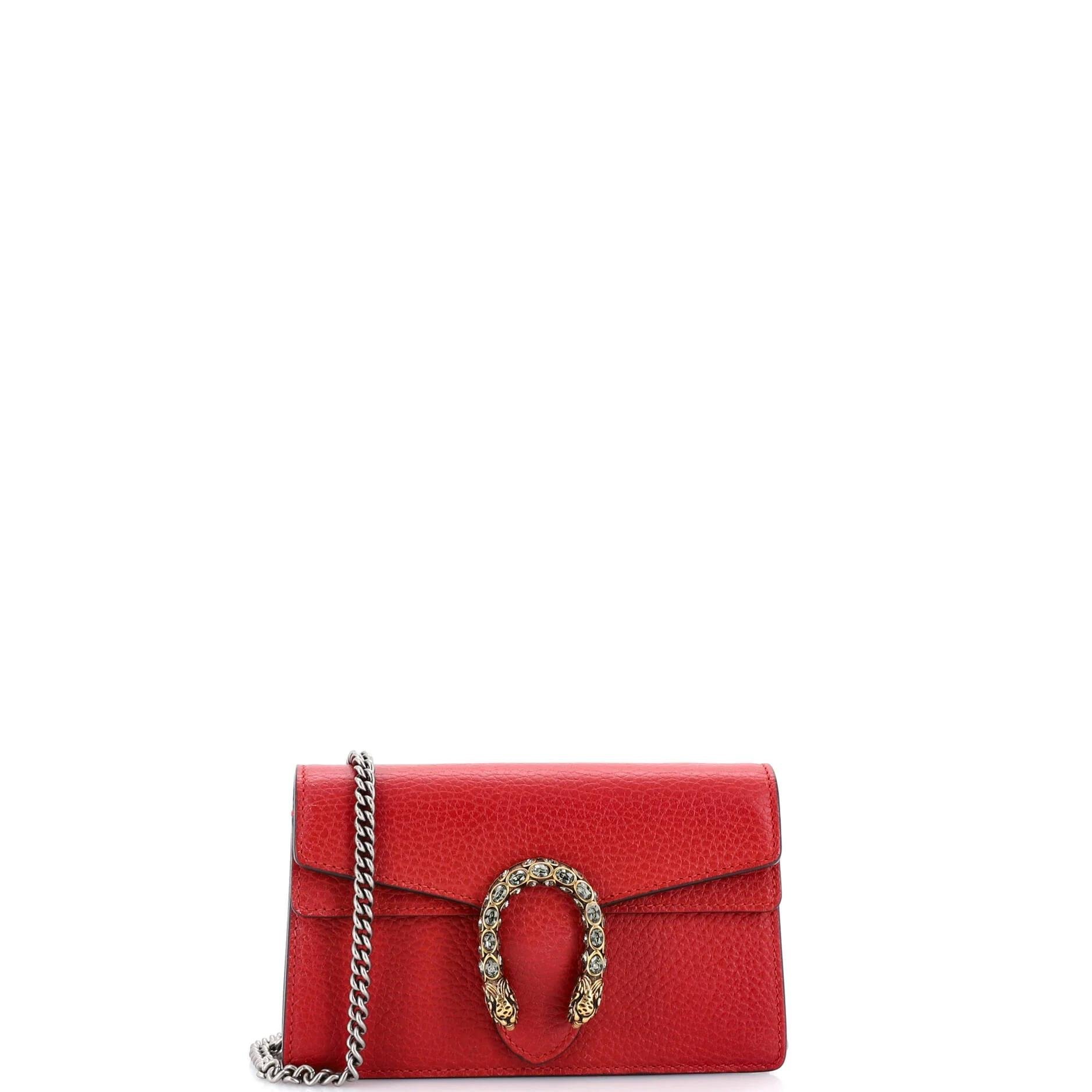 Leather clutch bag